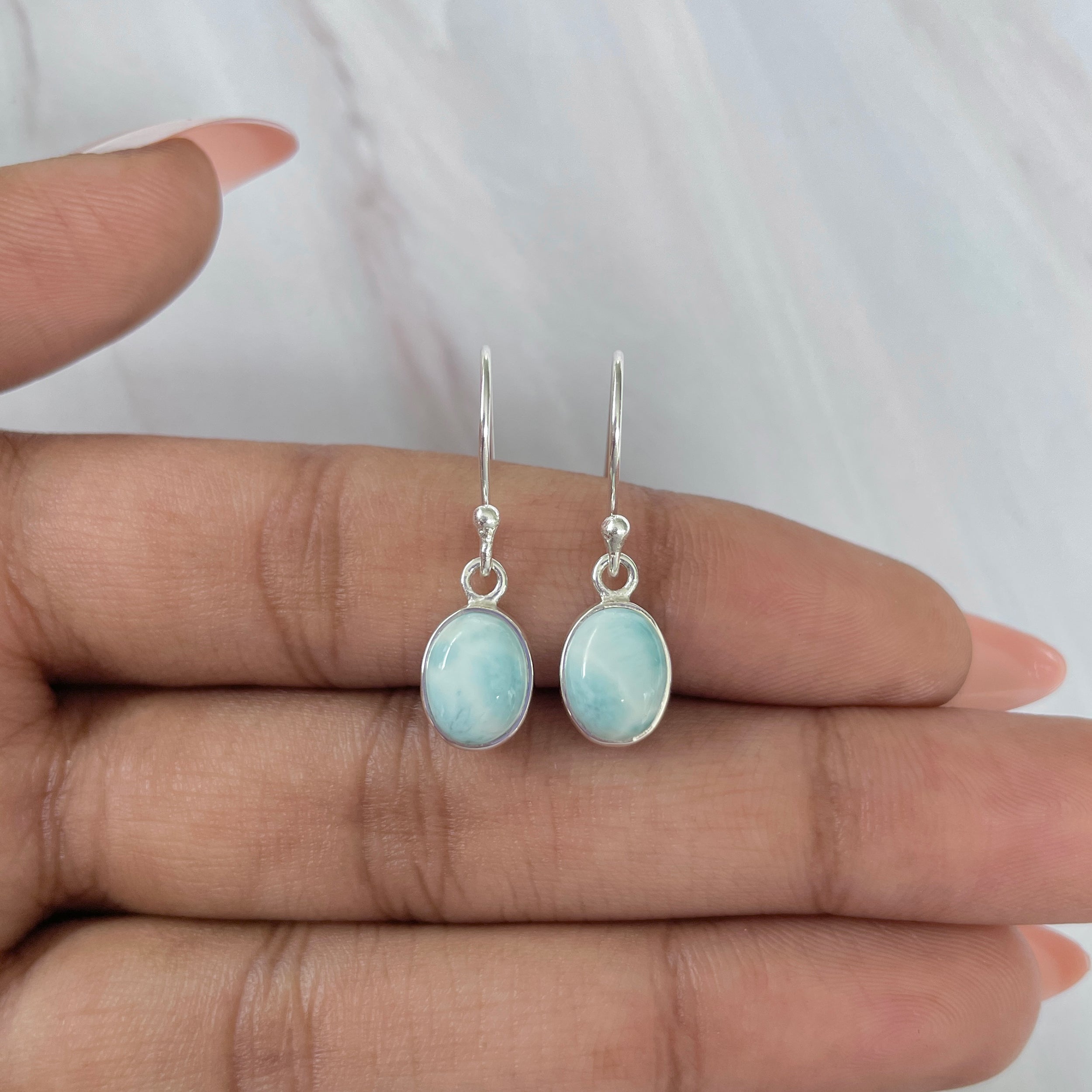 Larimar Earring-(LAR-E-1000.)
