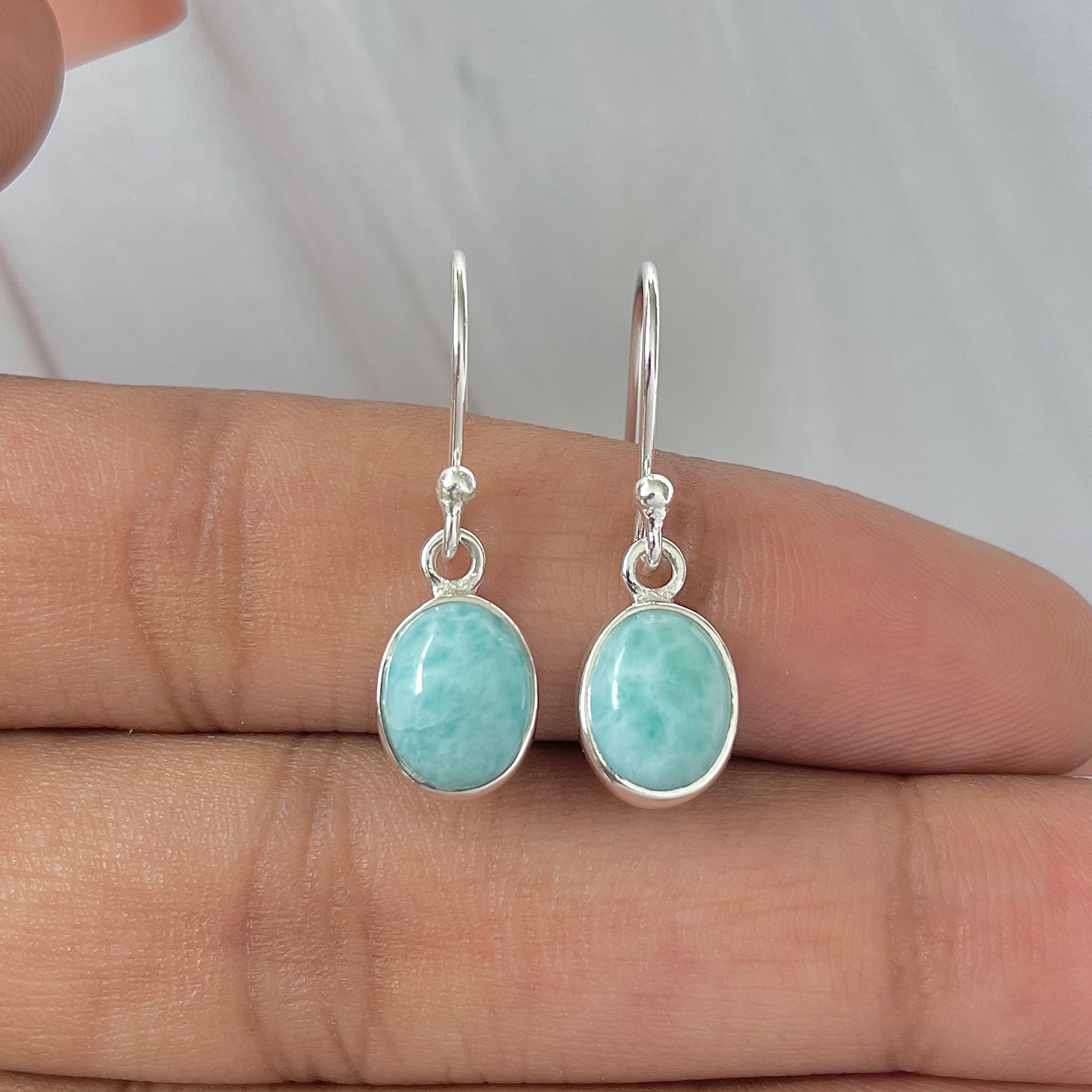 Larimar Earring-(LAR-E-1003.)
