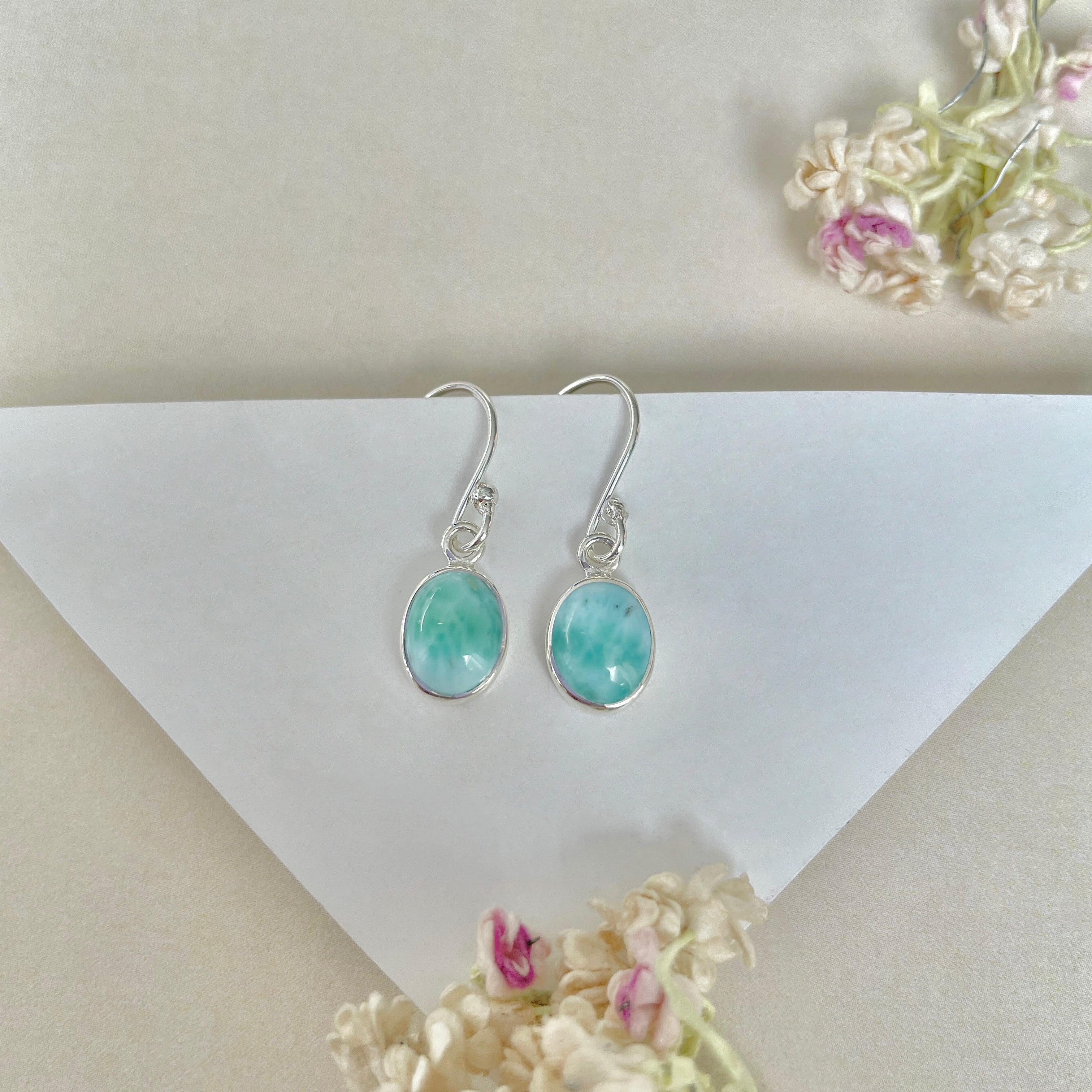 Larimar Earring-(LAR-E-1006.)