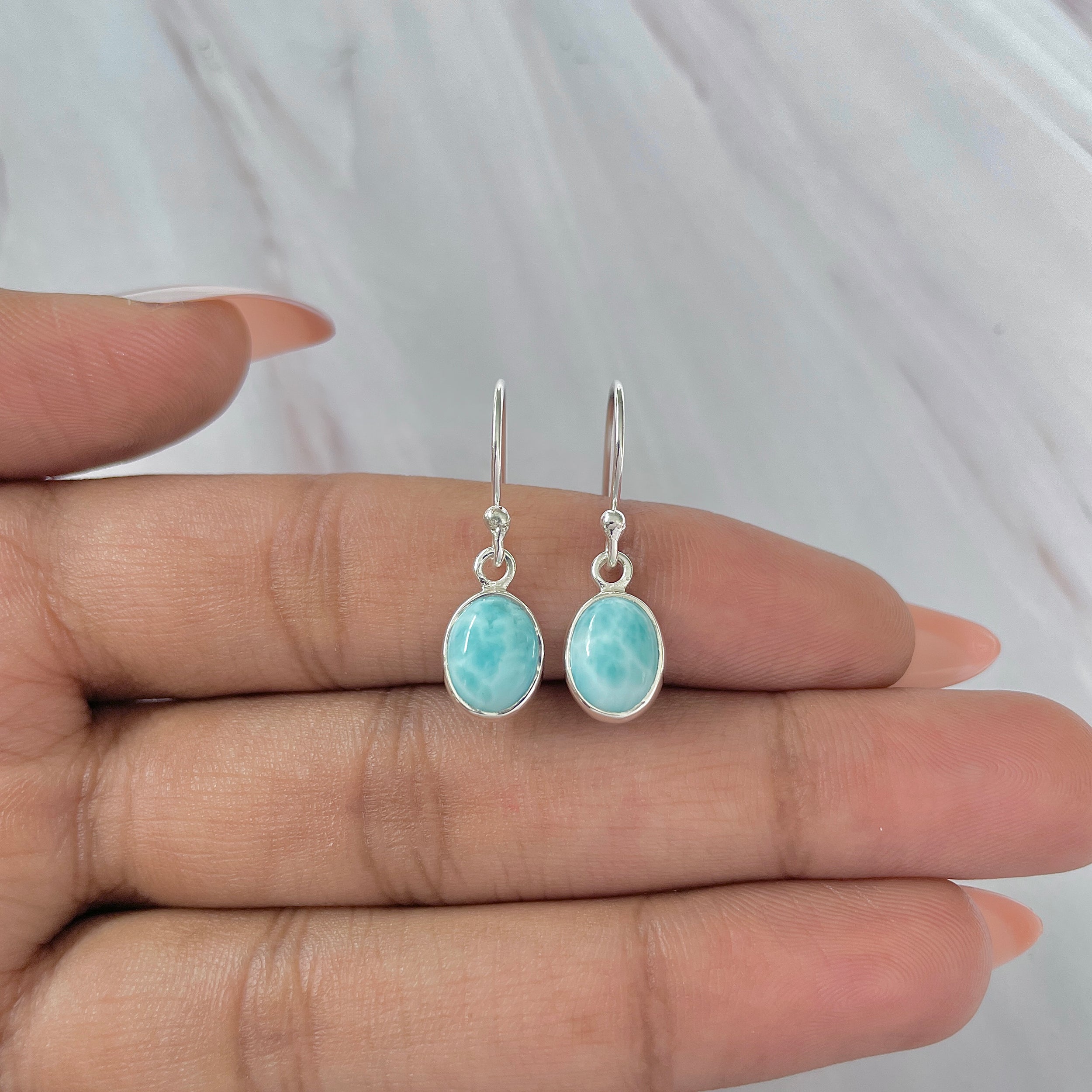 Larimar Earring-(LAR-E-1011.)