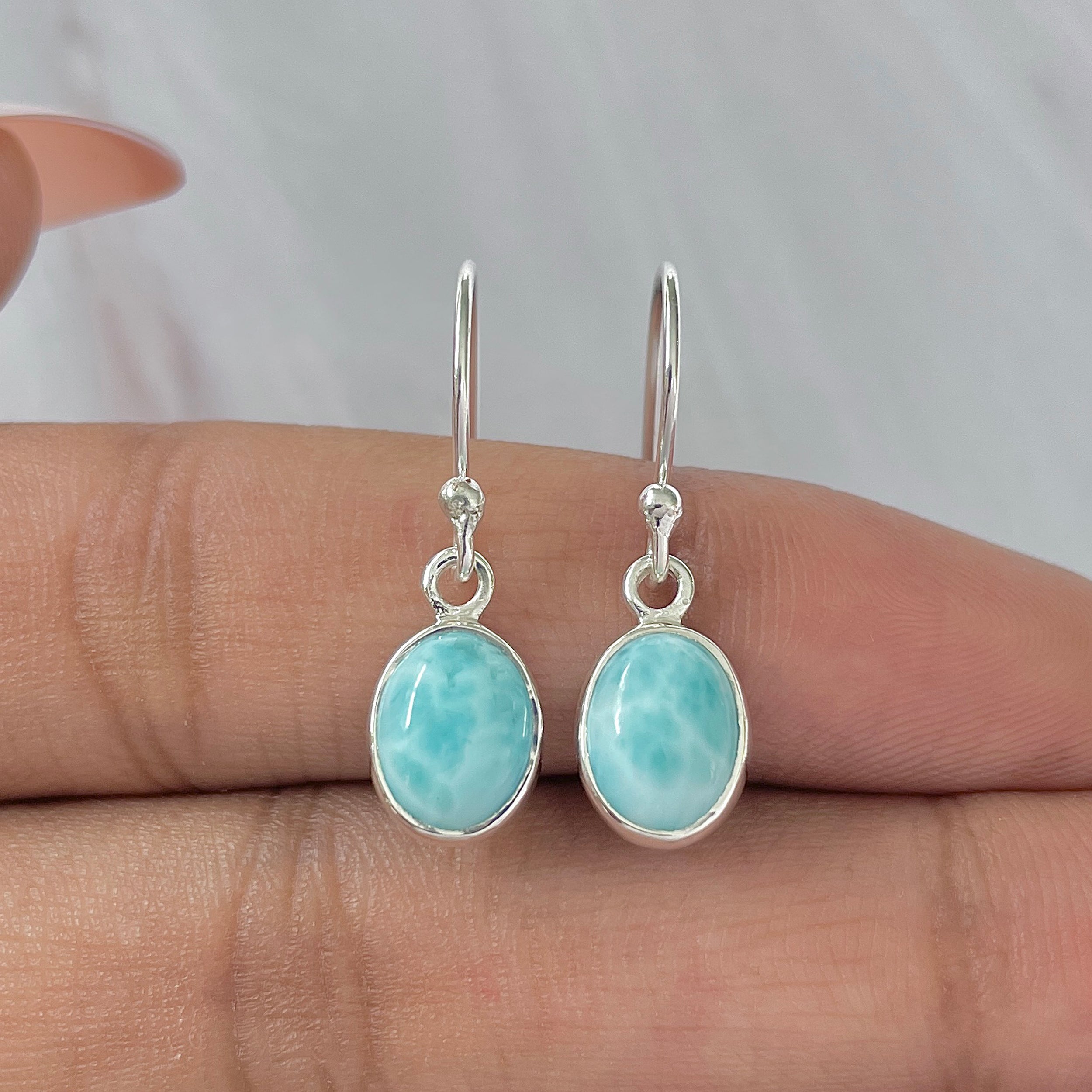 Larimar Earring-(LAR-E-1011.)