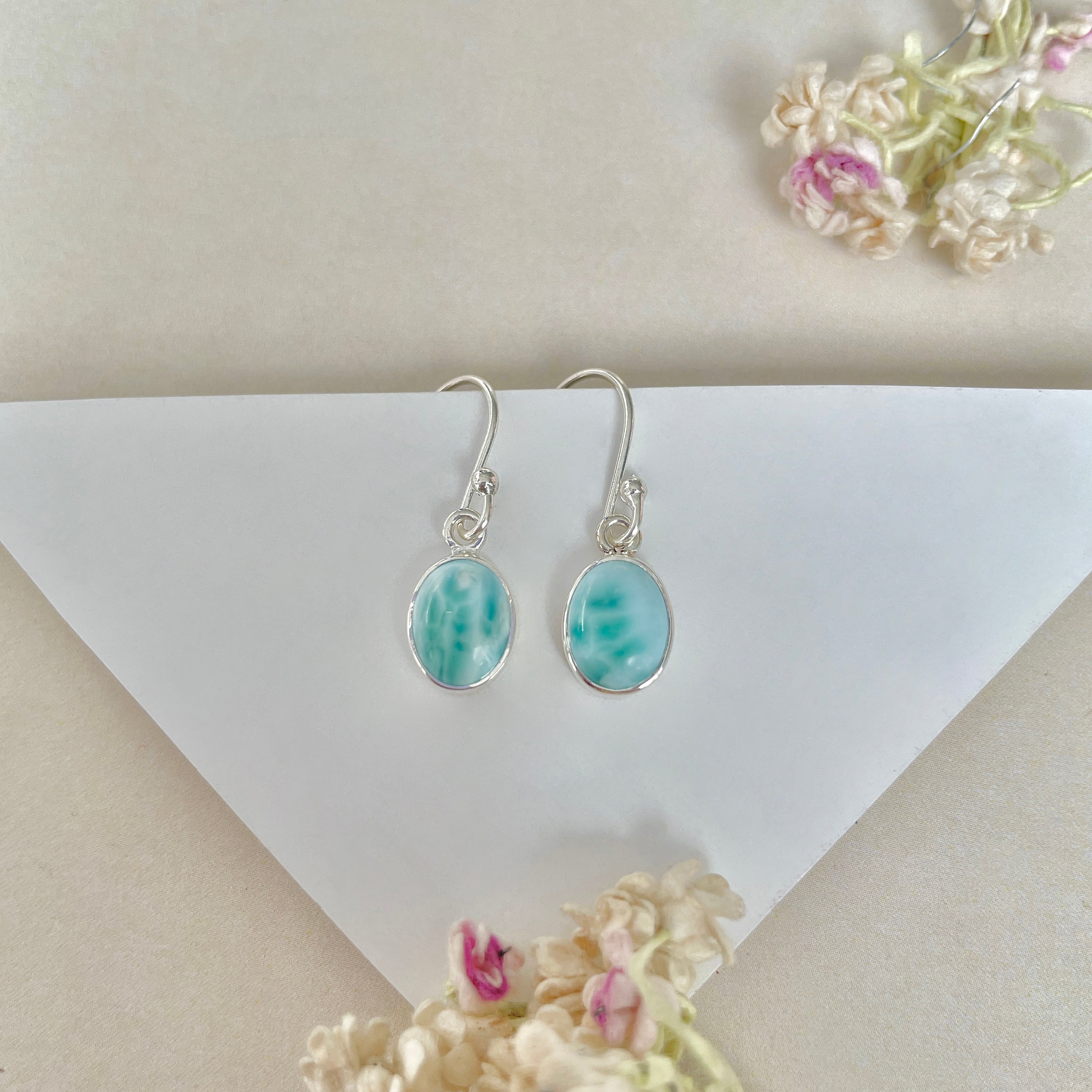 Larimar Earring-(LAR-E-1014.)