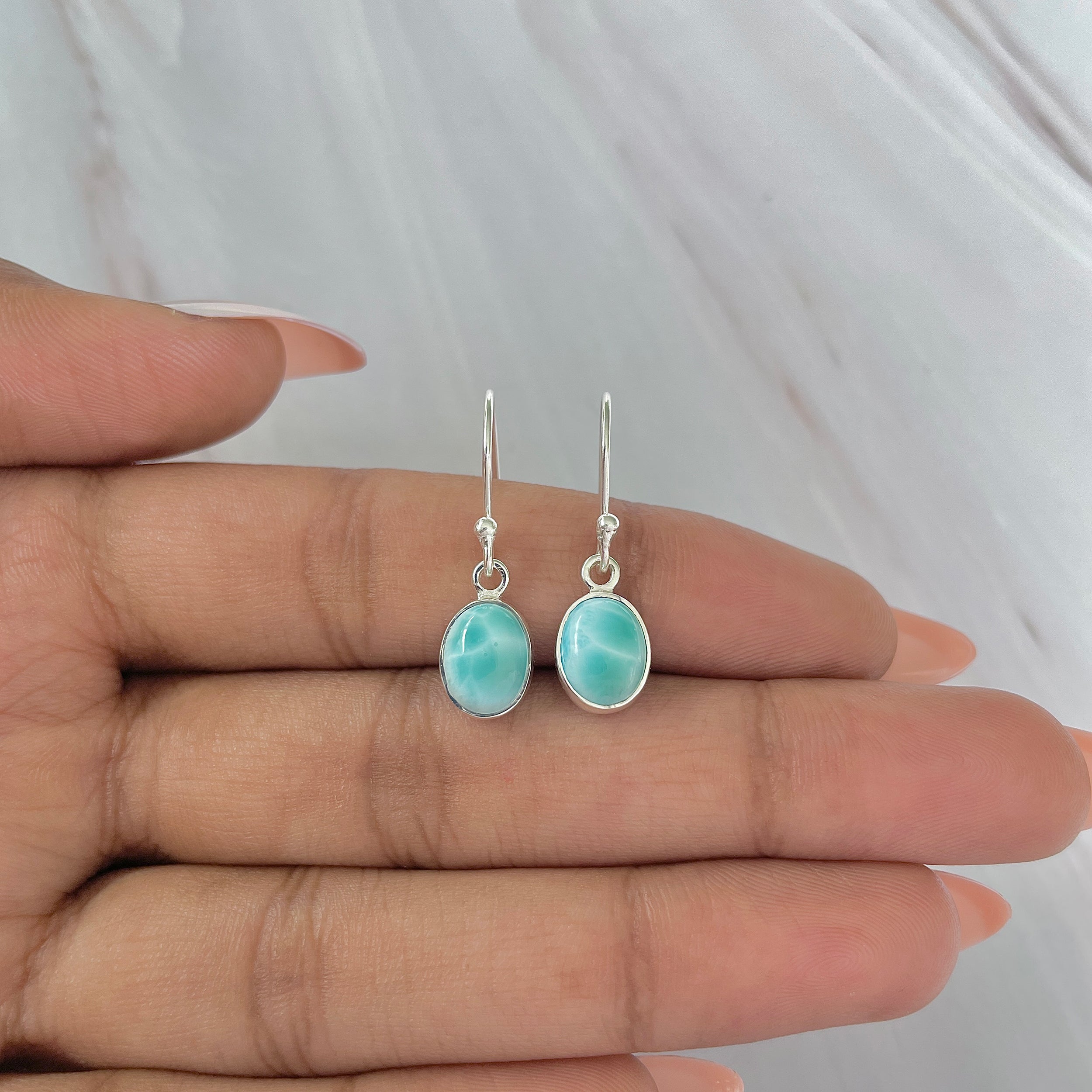 Larimar Earring-(LAR-E-1016.)