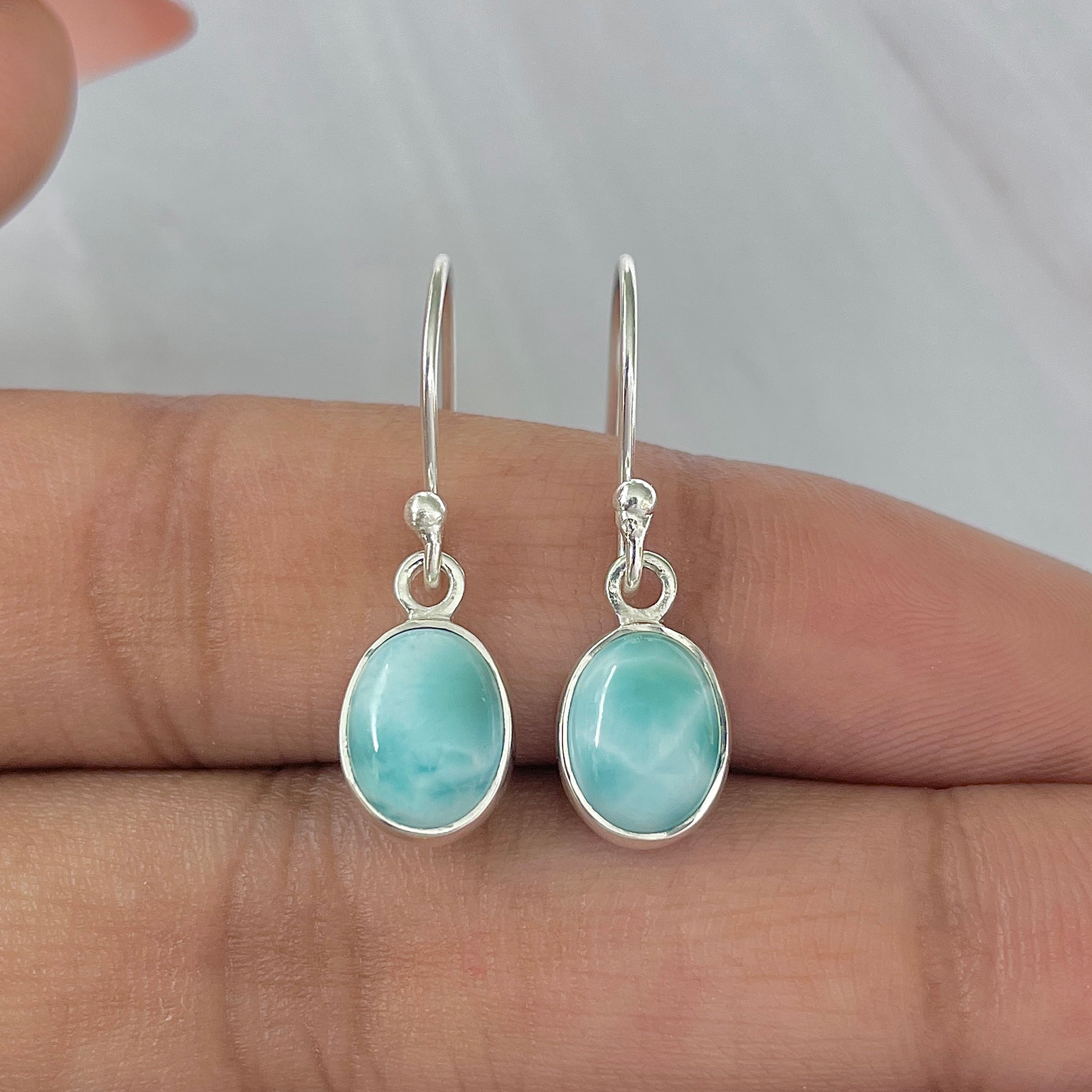 Larimar Earring-(LAR-E-1019.)