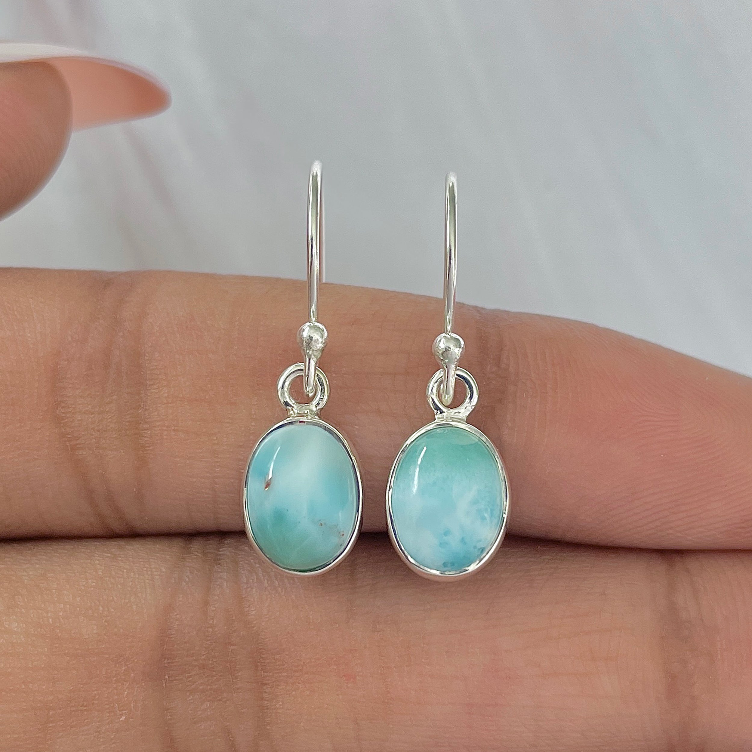 Larimar Earring-(LAR-E-1020.)