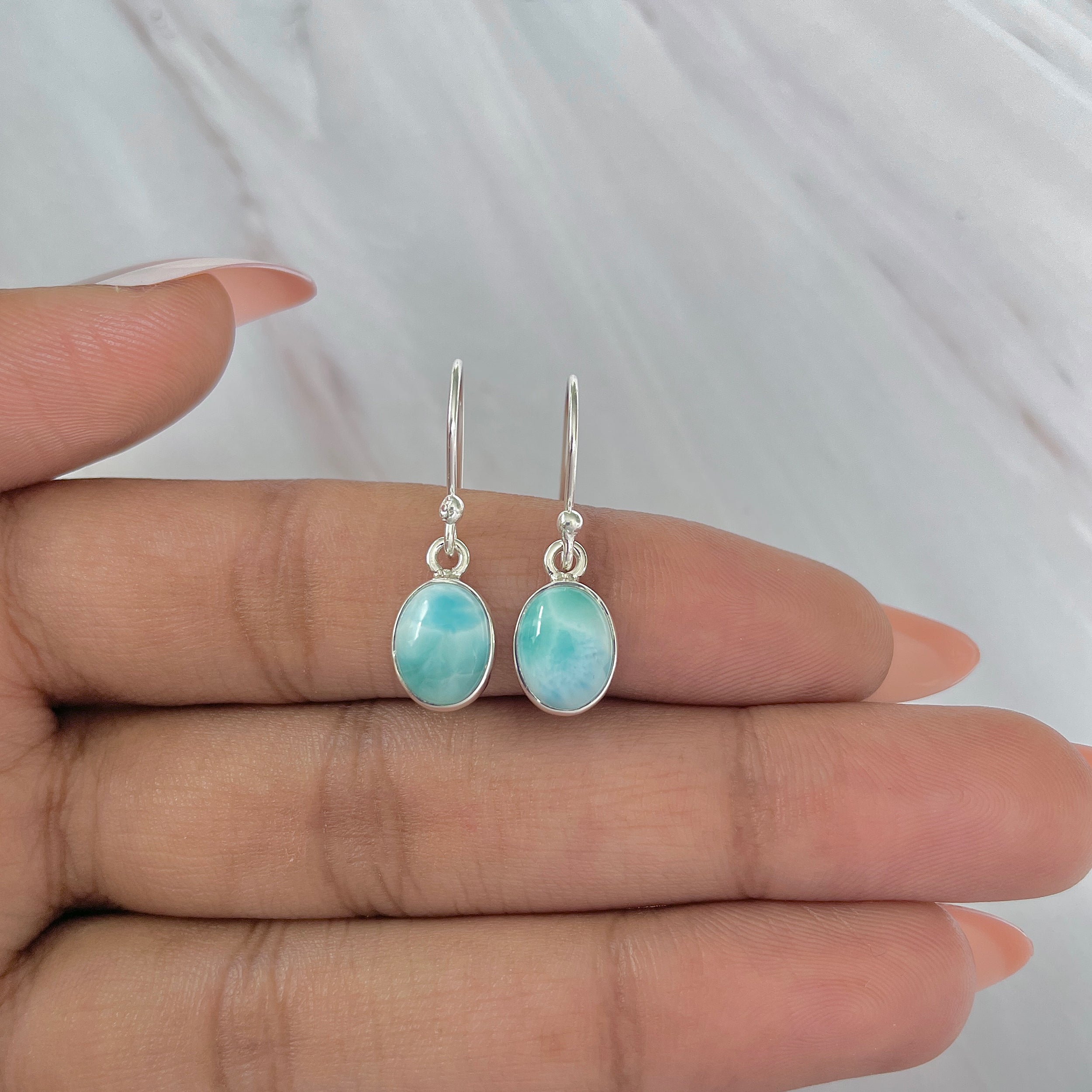 Larimar Earring-(LAR-E-1021.)