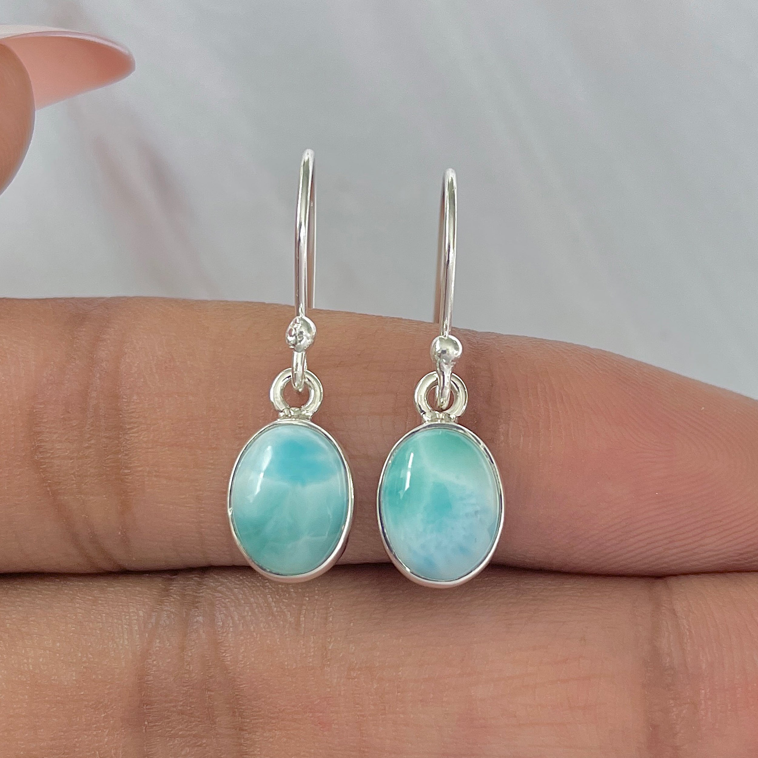 Larimar Earring-(LAR-E-1021.)