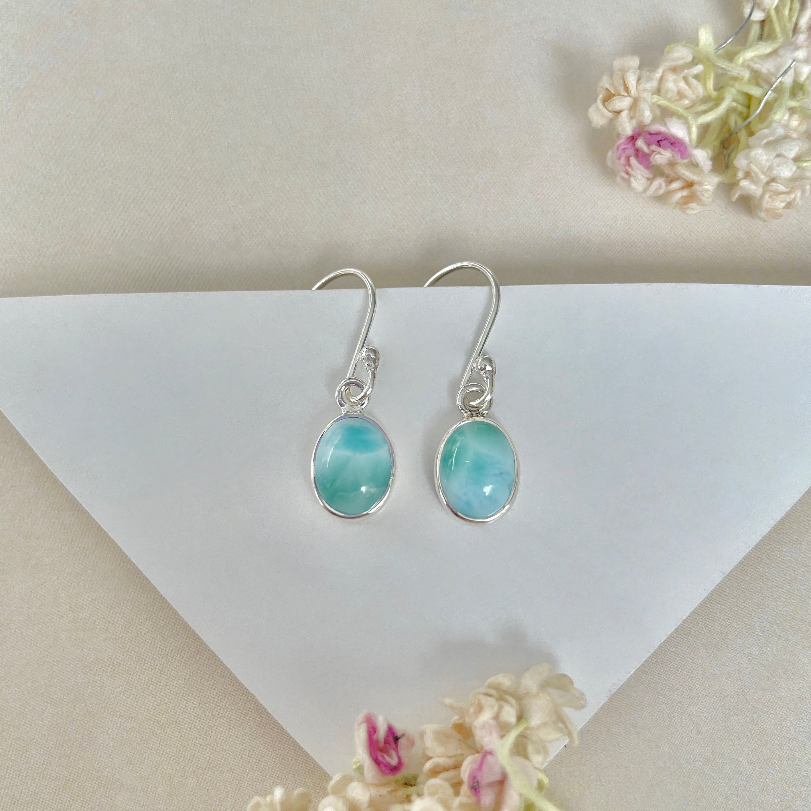 Larimar Earring-(LAR-E-1021.)