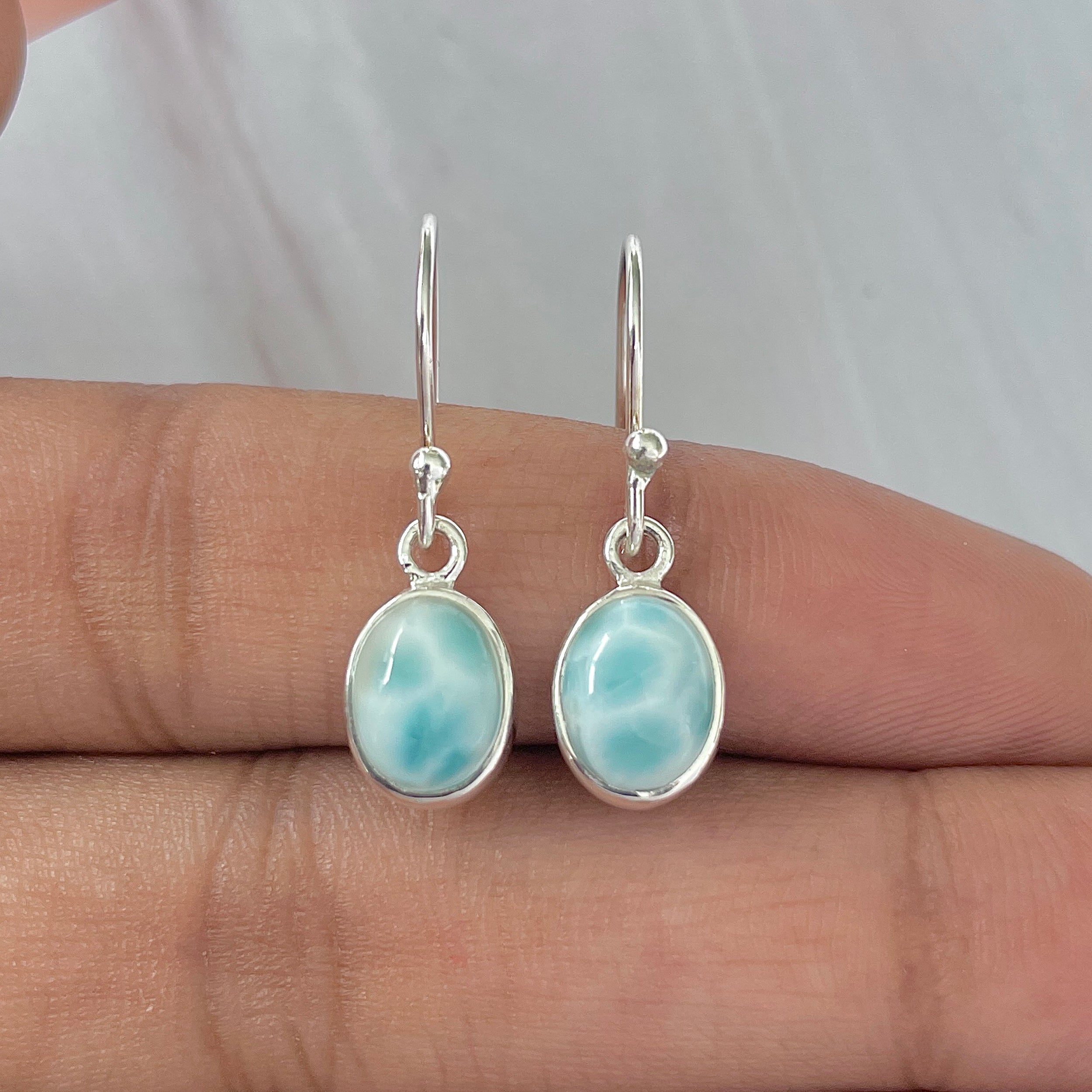Larimar Earring-(LAR-E-1022.)