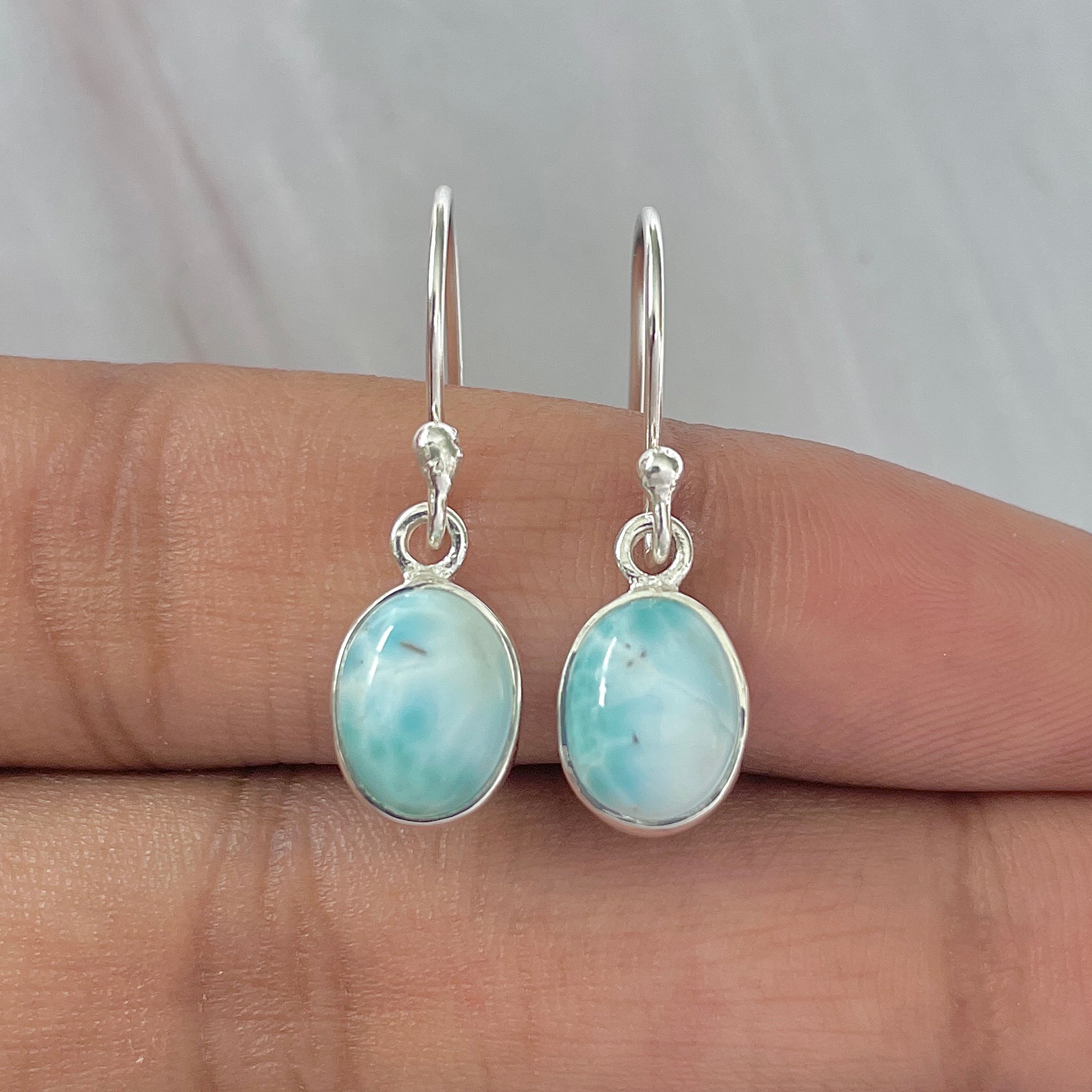 Larimar Earring-(LAR-E-1023.)