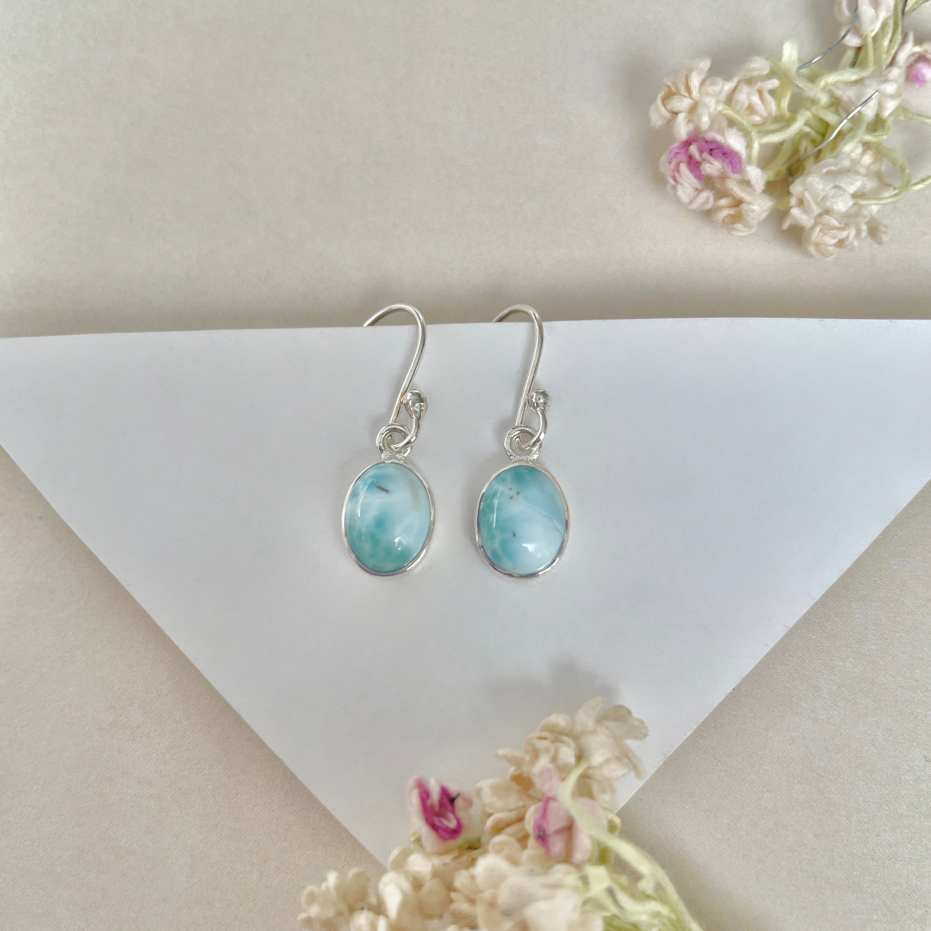 Larimar Earring-(LAR-E-1023.)