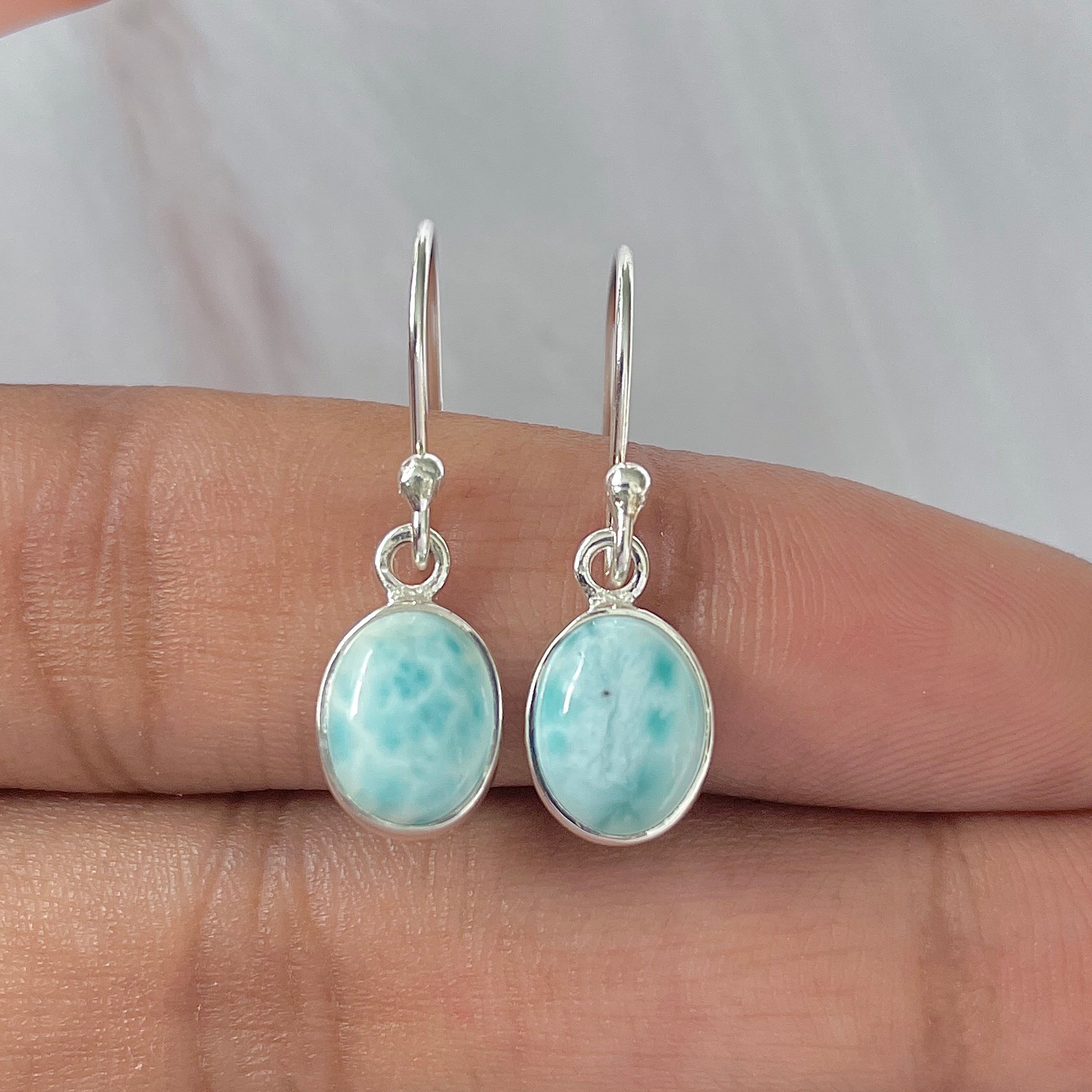 Larimar Earring-(LAR-E-1025.)