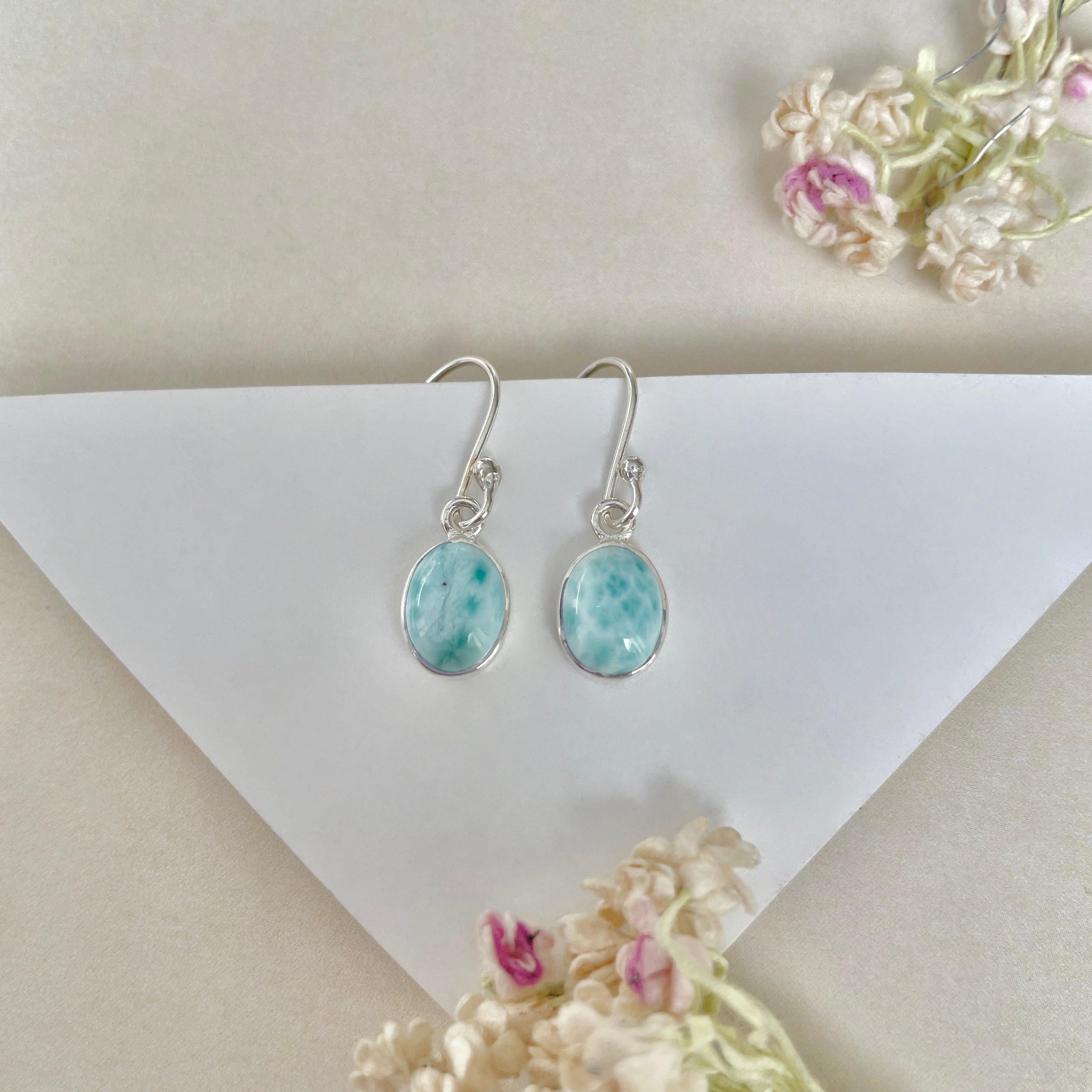 Larimar Earring-(LAR-E-1025.)