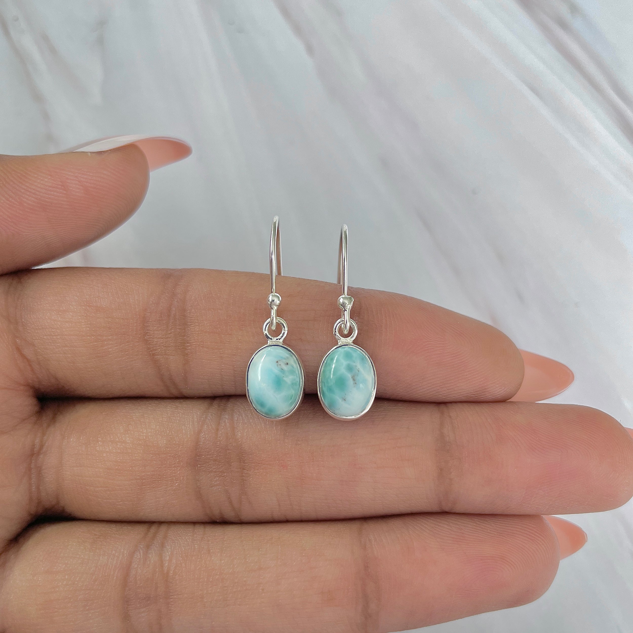 Larimar Earring-(LAR-E-1029.)