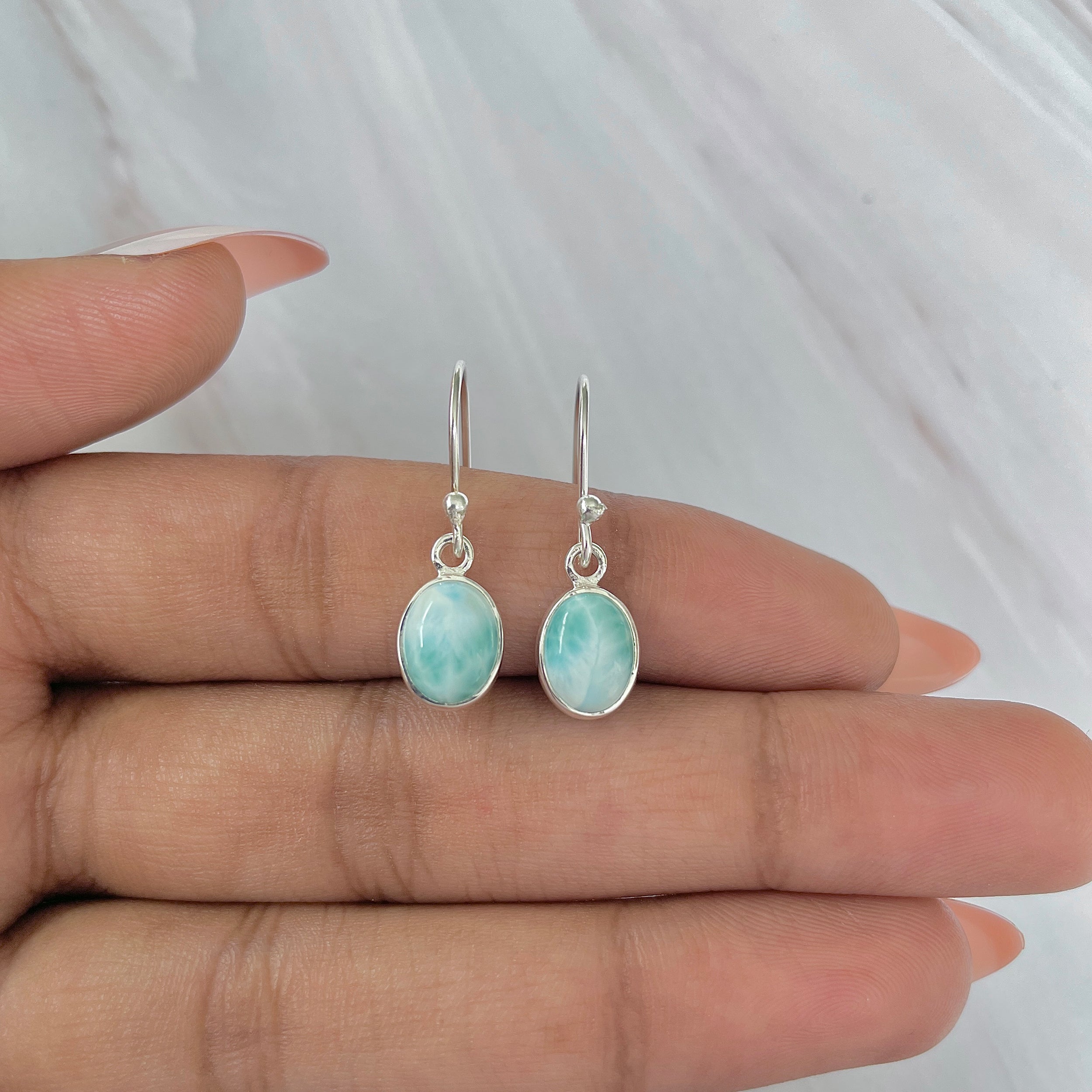 Larimar Earring-(LAR-E-1030.)