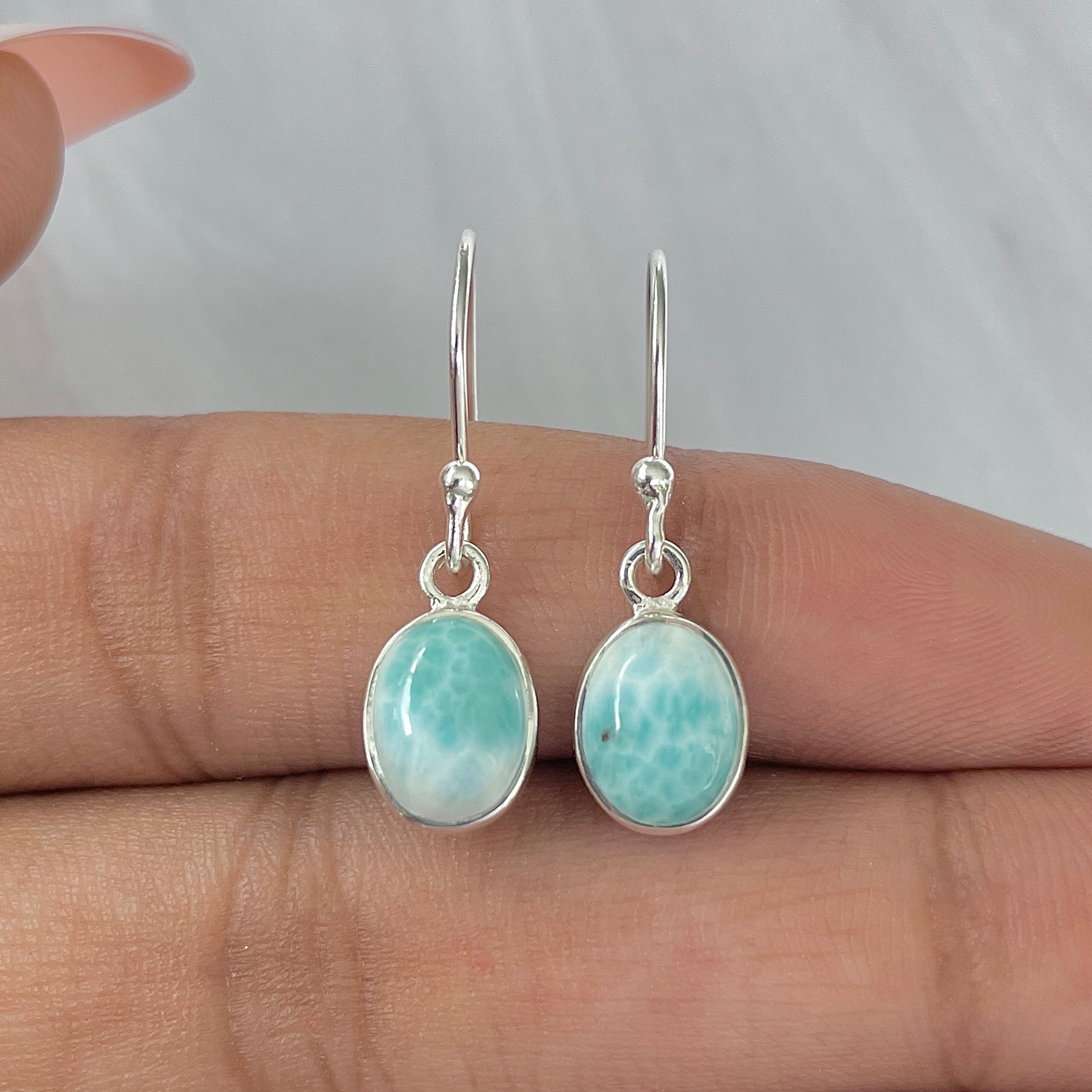Larimar Earring-(LAR-E-1031.)