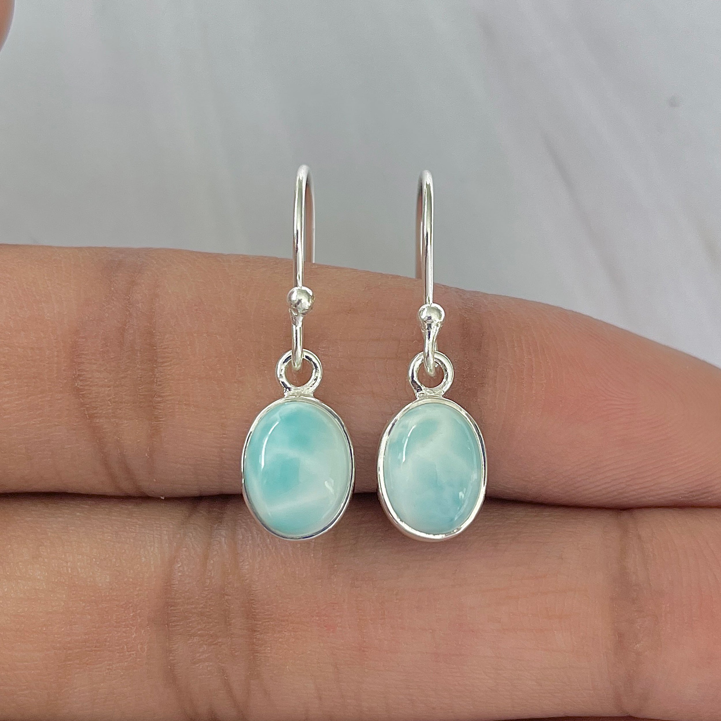 Larimar Earring-(LAR-E-1032.)