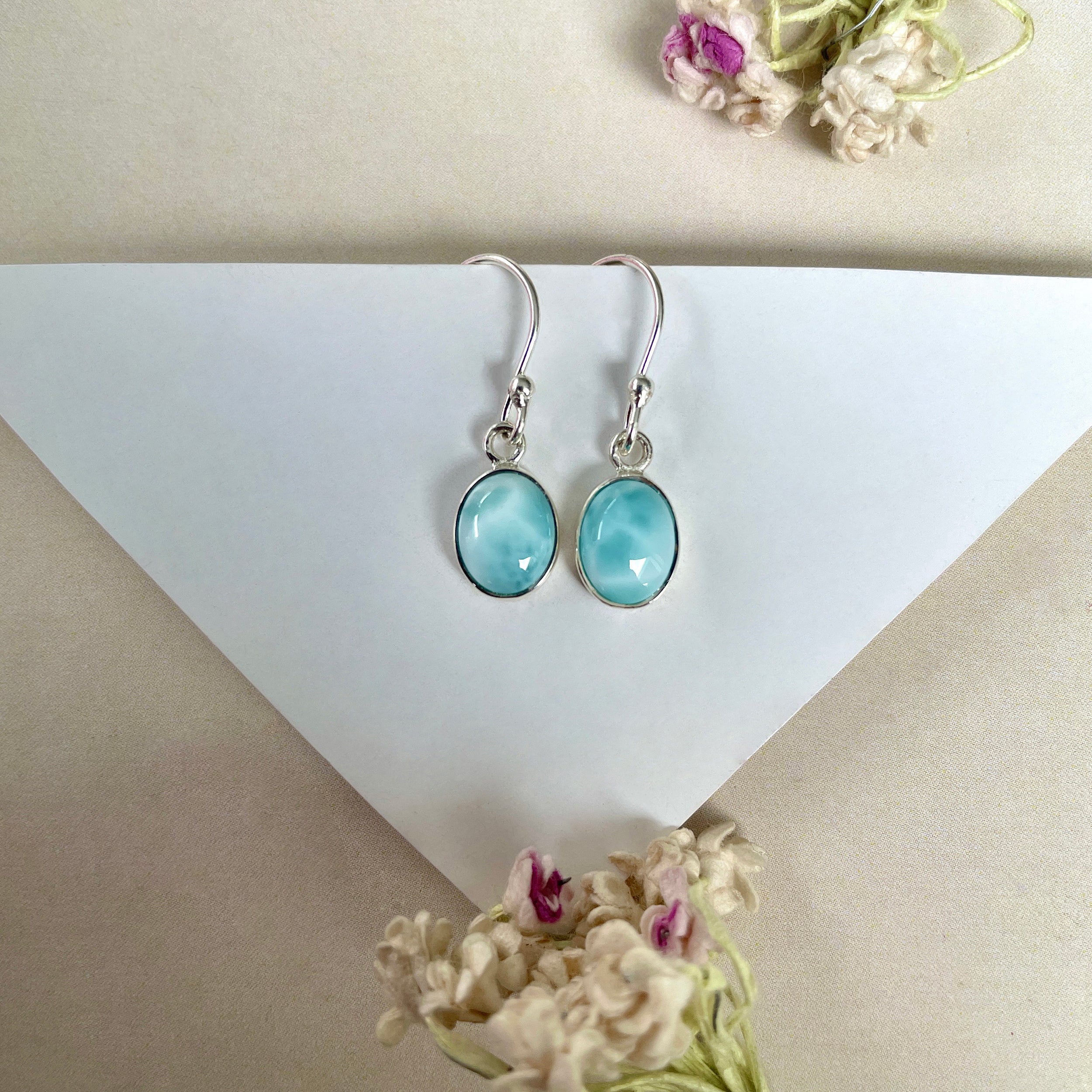 Larimar Earring-(LAR-E-1032.)