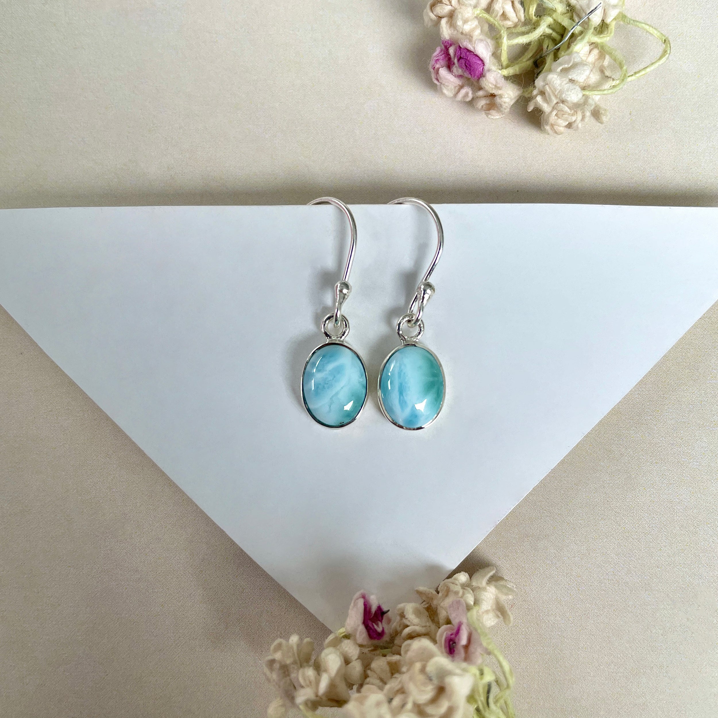 Larimar Earring-(LAR-E-1034.)