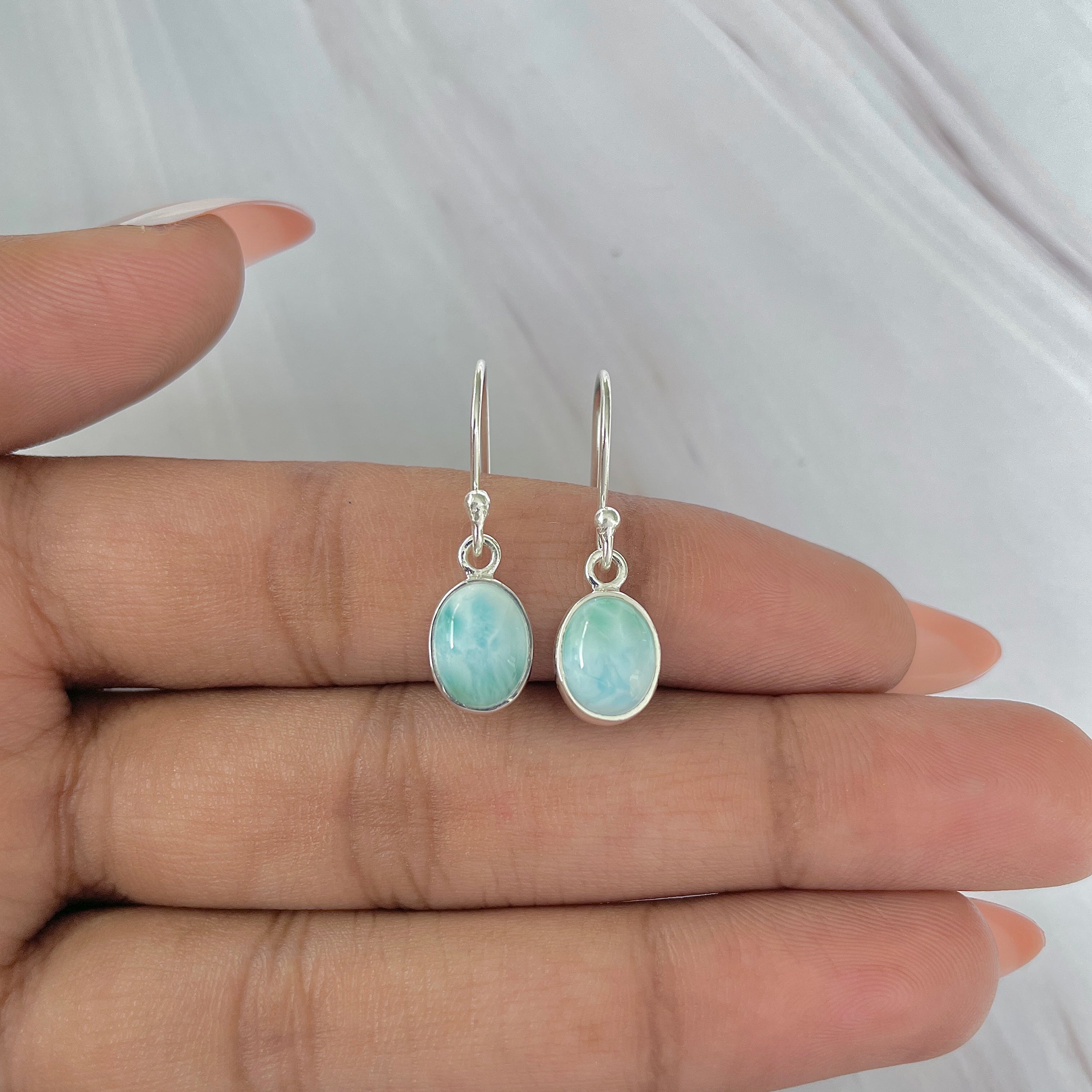 Larimar Earring-(LAR-E-1035.)