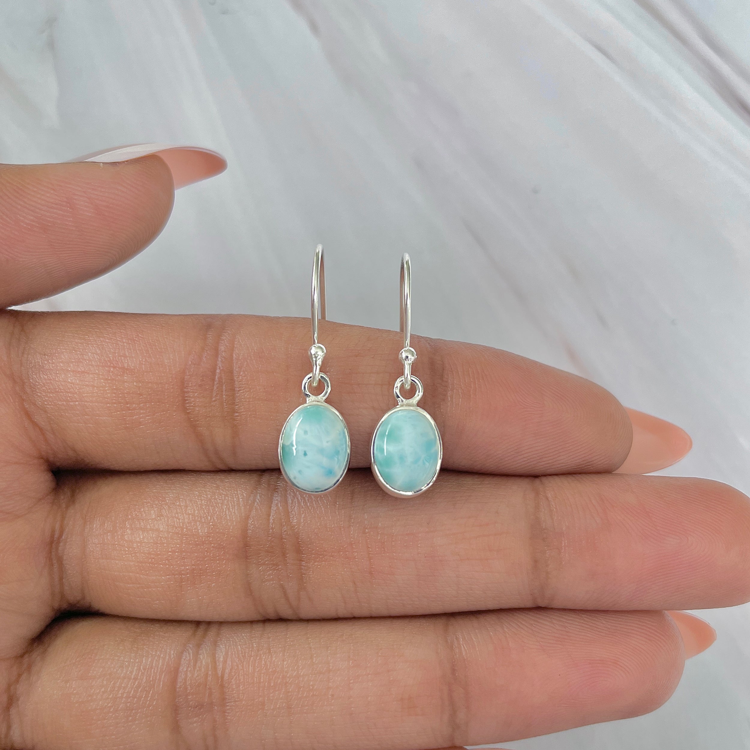 Larimar Earring-(LAR-E-1040.)