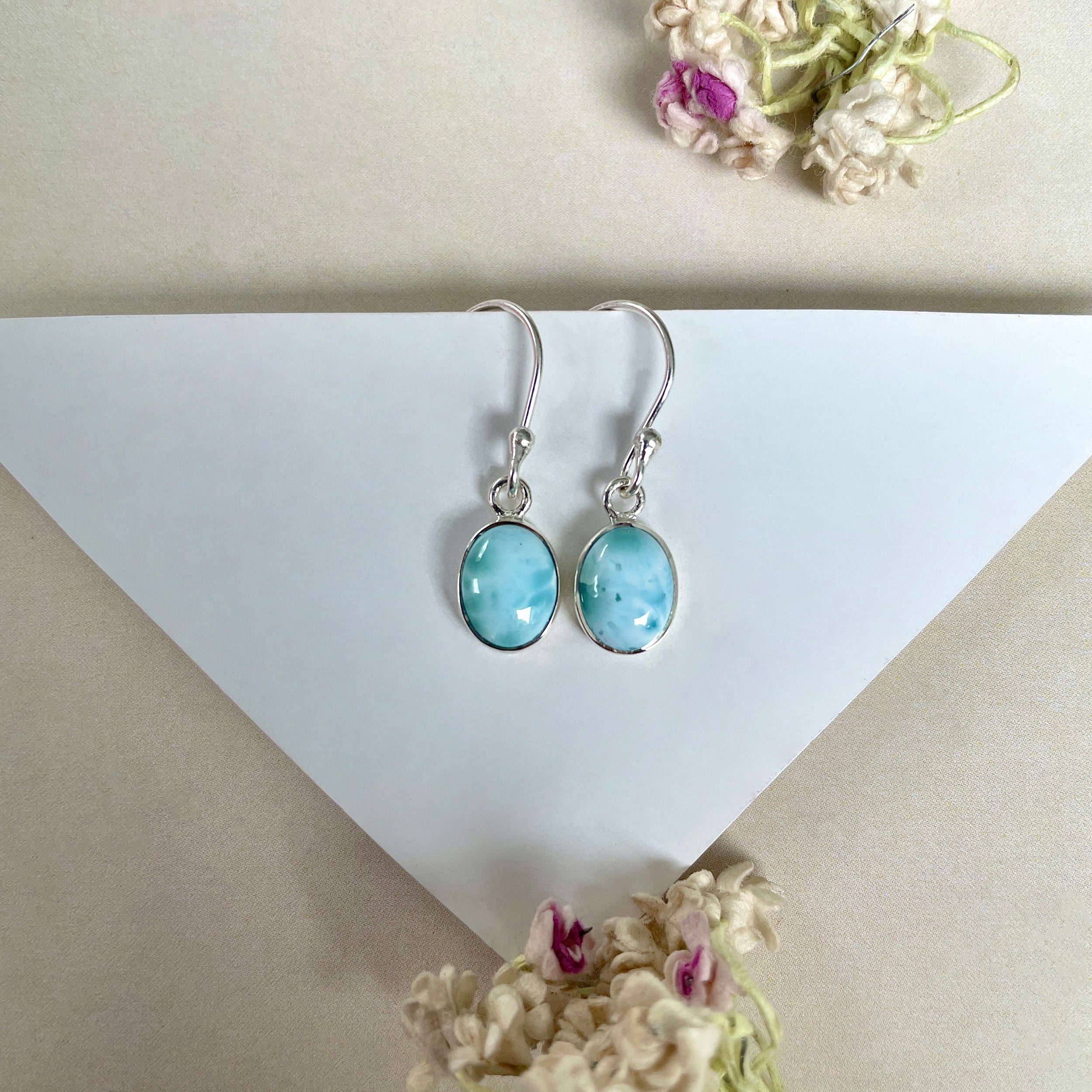 Larimar Earring-(LAR-E-1040.)