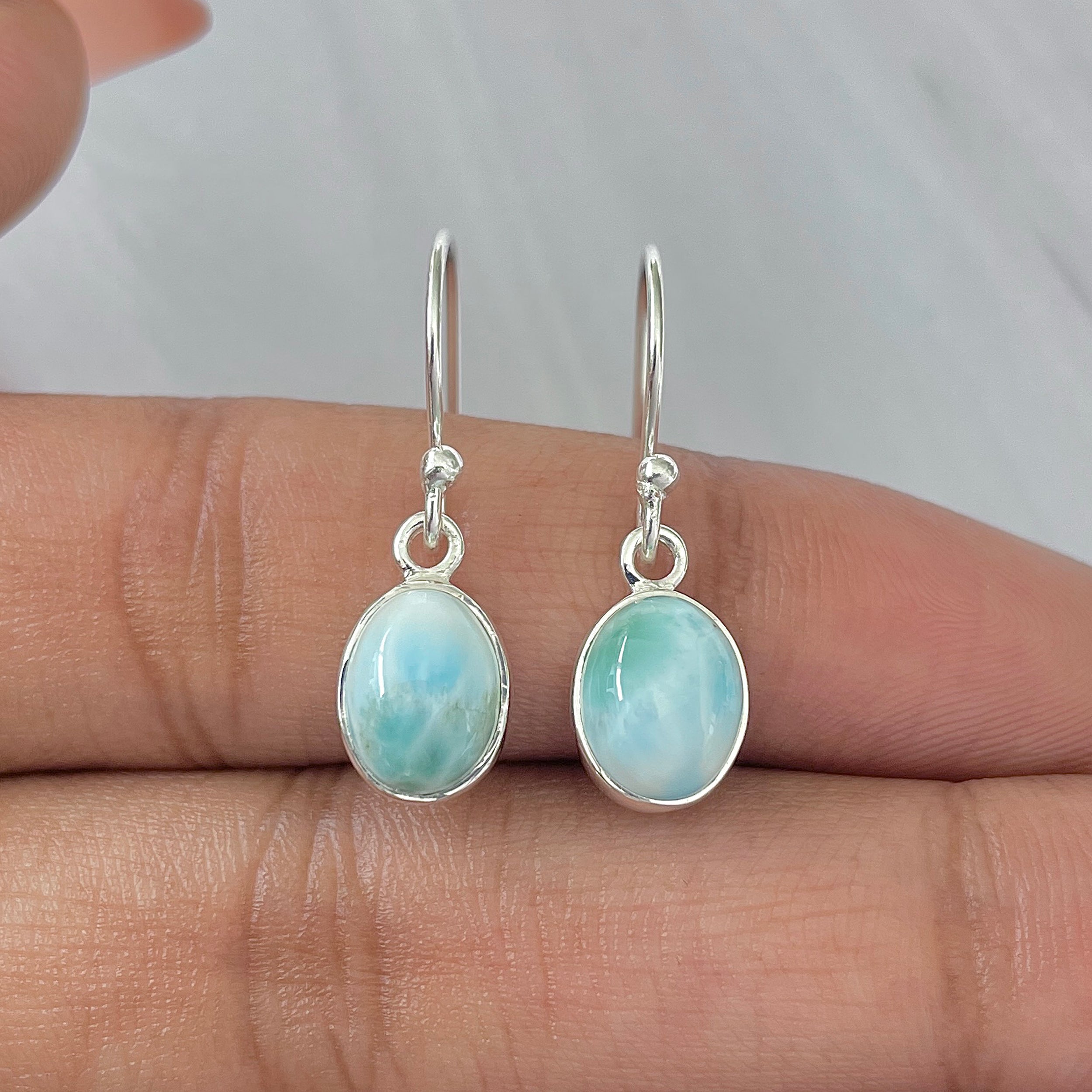 Larimar Earring-(LAR-E-1041.)