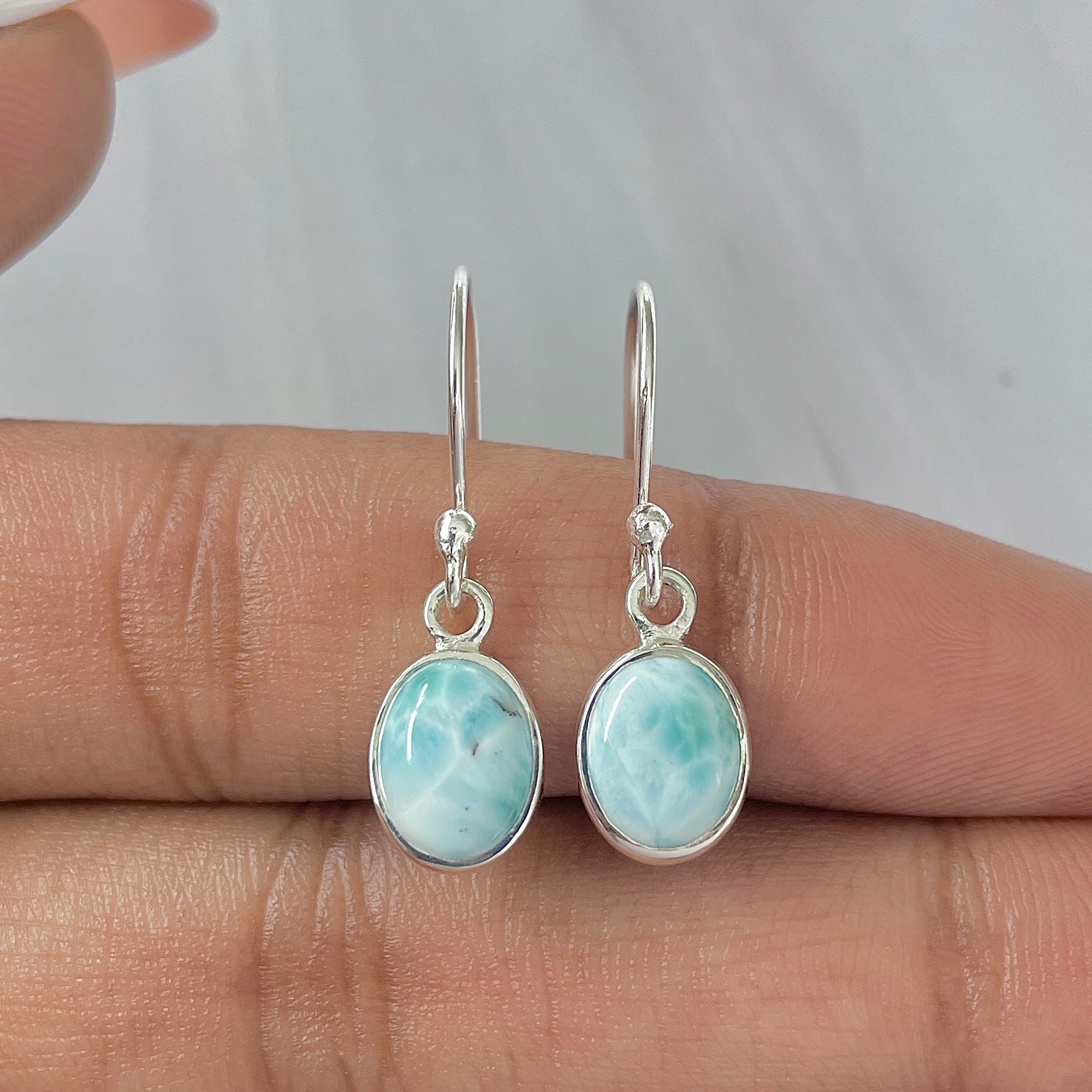 Larimar Earring-(LAR-E-1042.)
