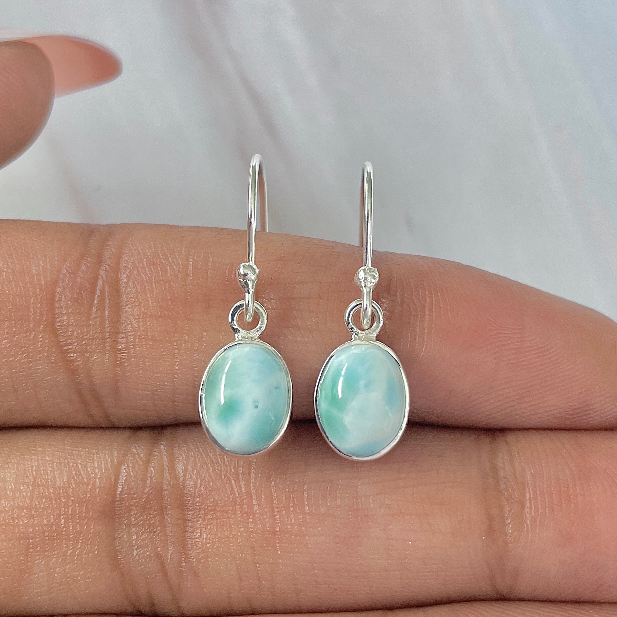 Larimar Earring-(LAR-E-1043.)