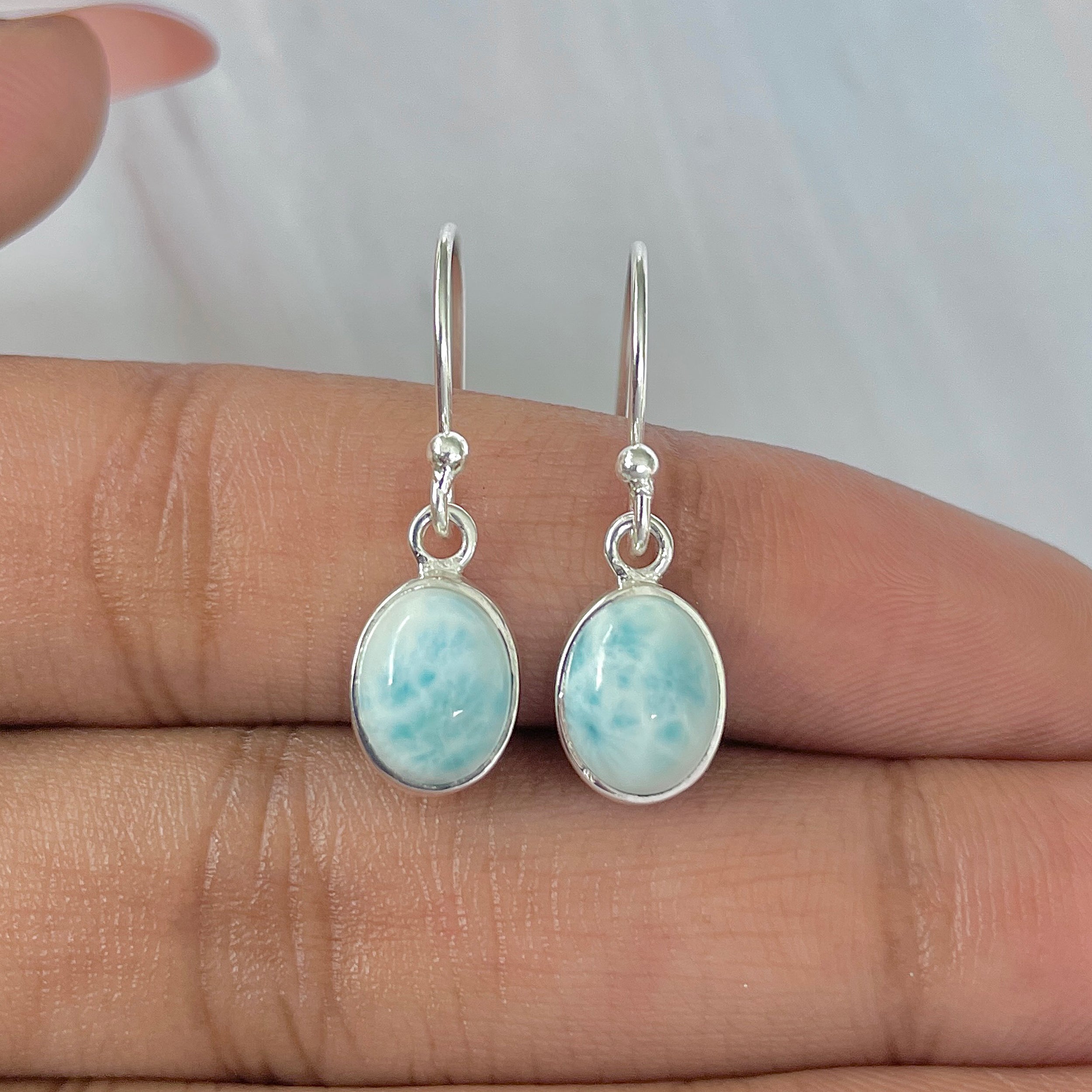 Larimar Earring-(LAR-E-1044.)