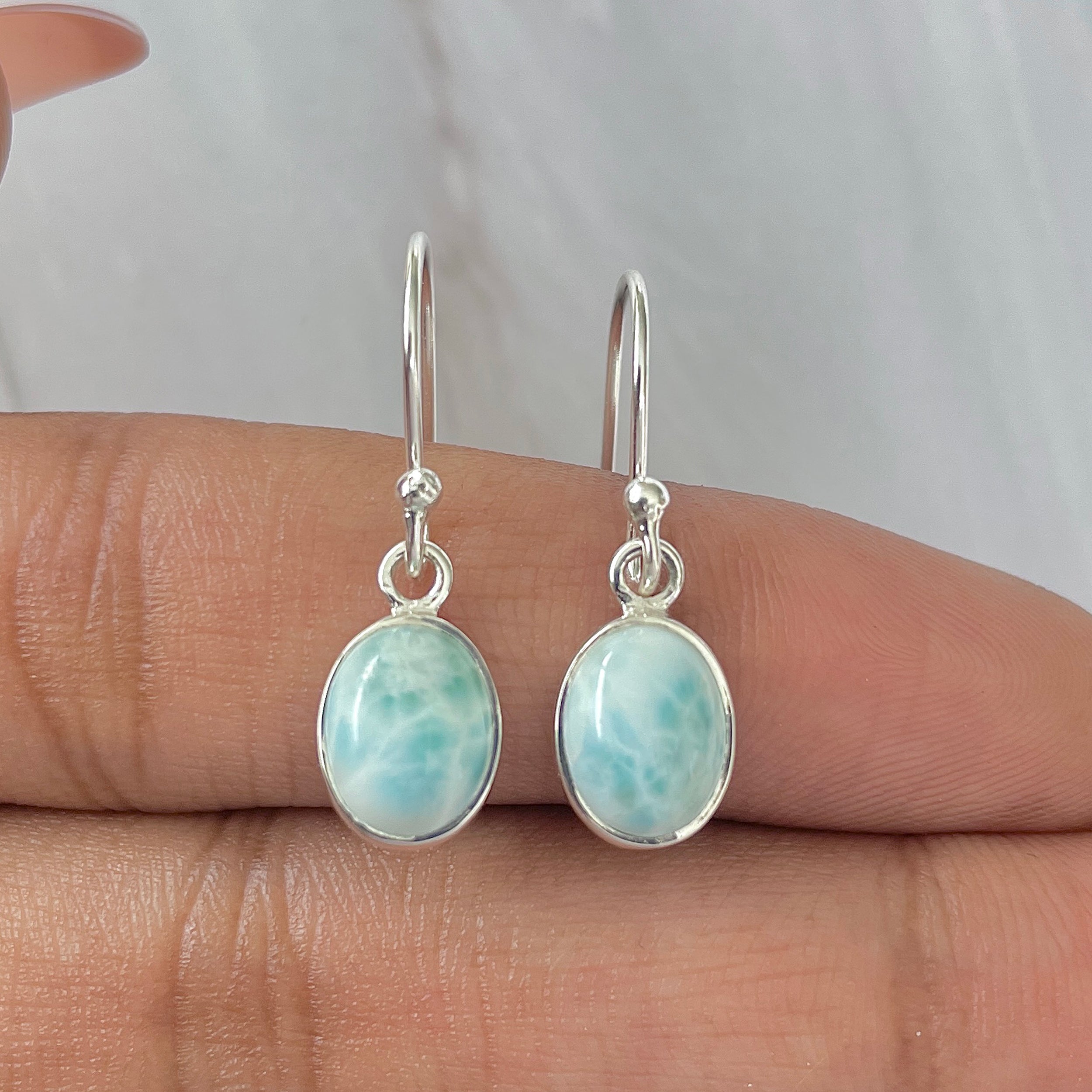Larimar Earring-(LAR-E-1050.)
