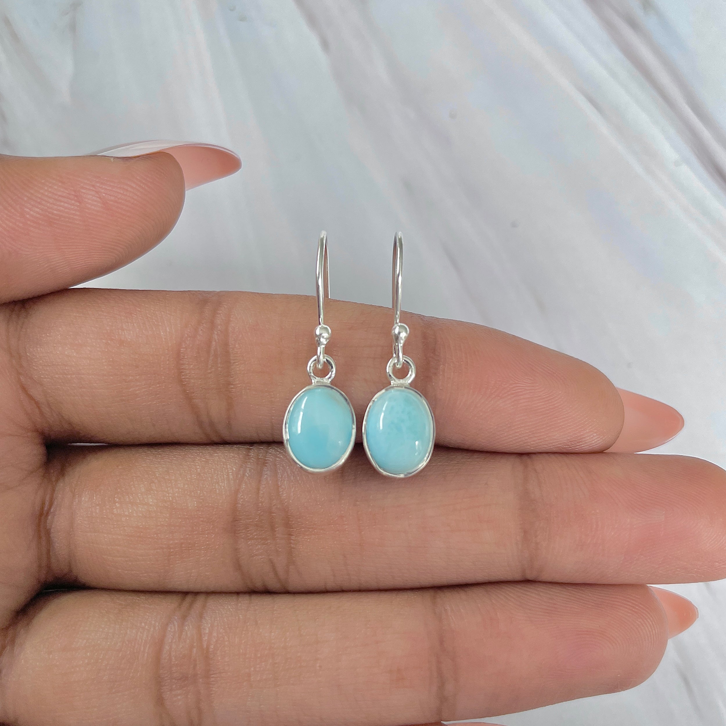 Larimar Earring-(LAR-E-1100.)