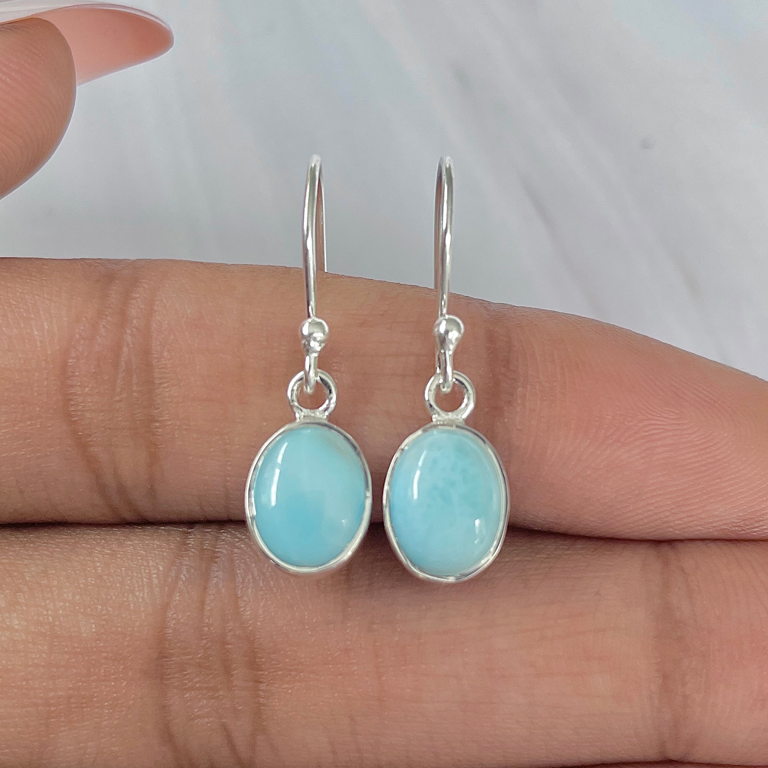 Larimar Earring-(LAR-E-1100.)