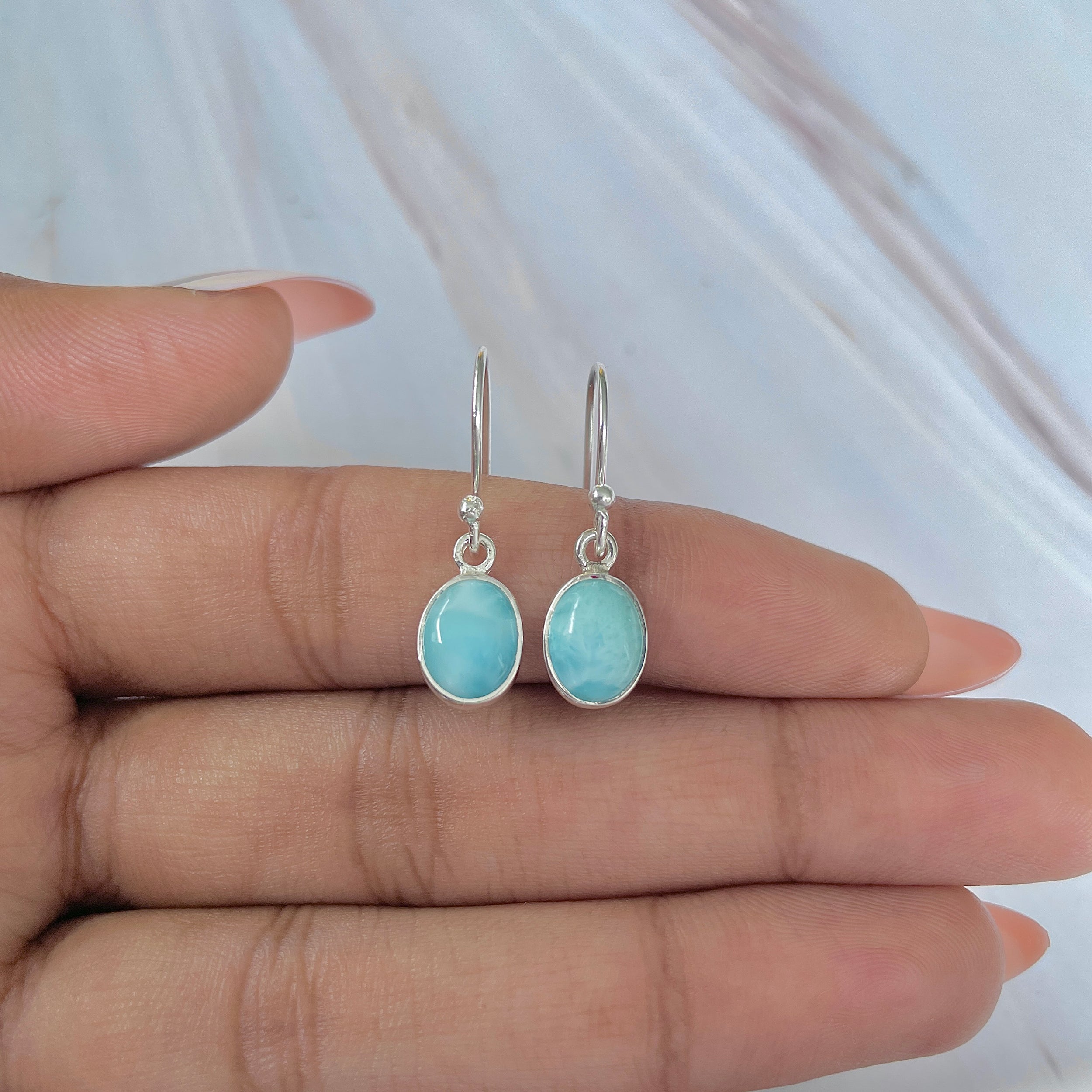 Larimar Earring-(LAR-E-1101.)