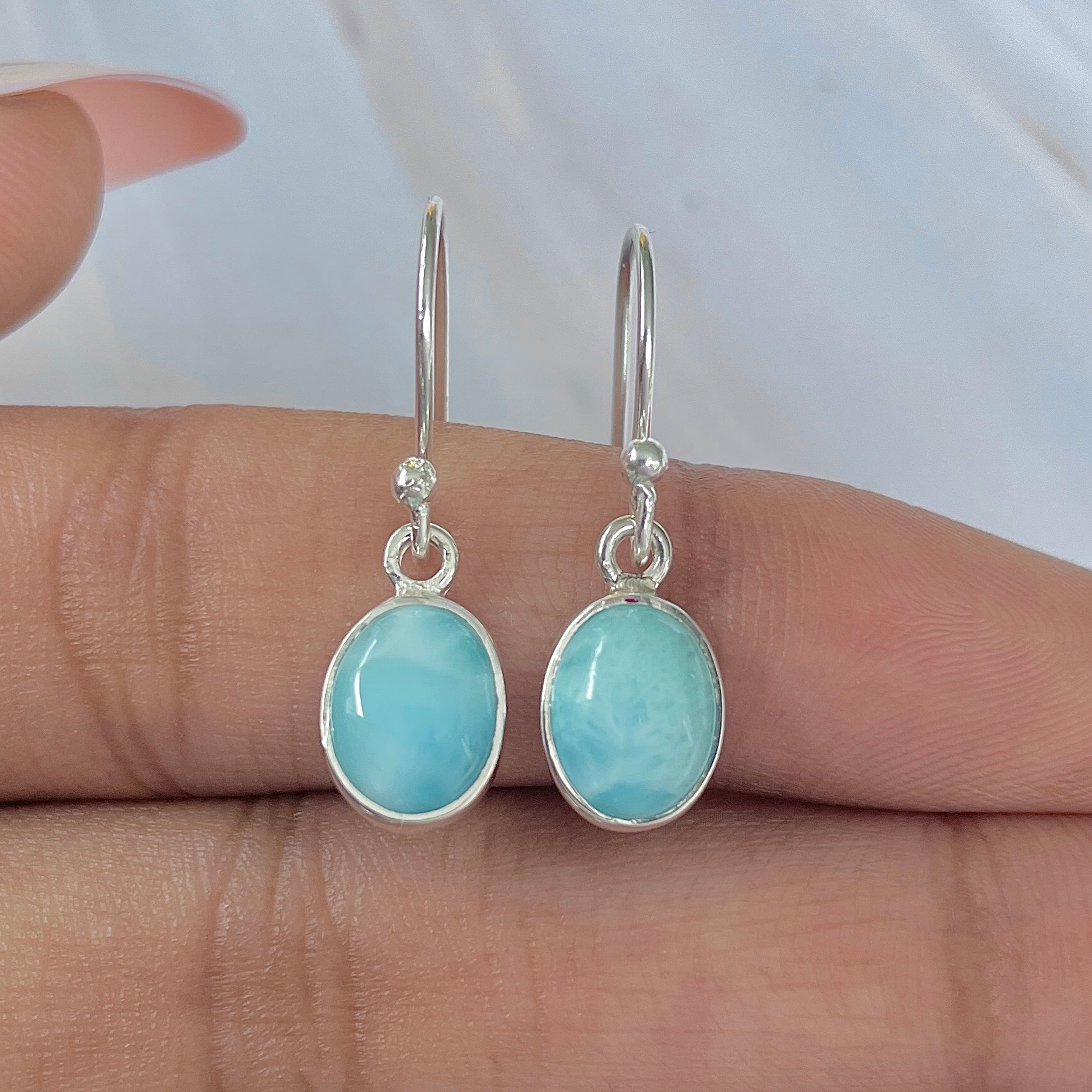 Larimar Earring-(LAR-E-1101.)