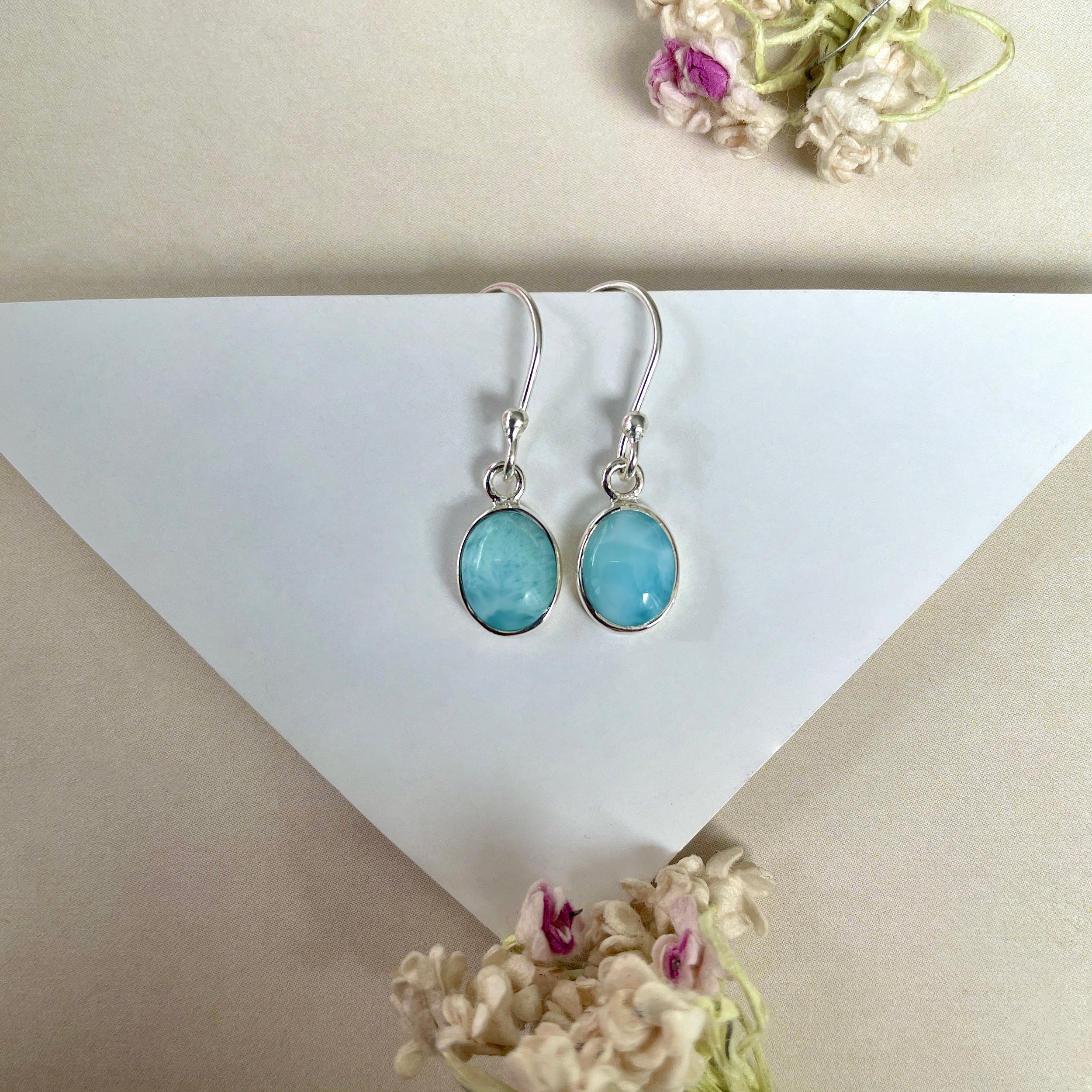 Larimar Earring-(LAR-E-1101.)