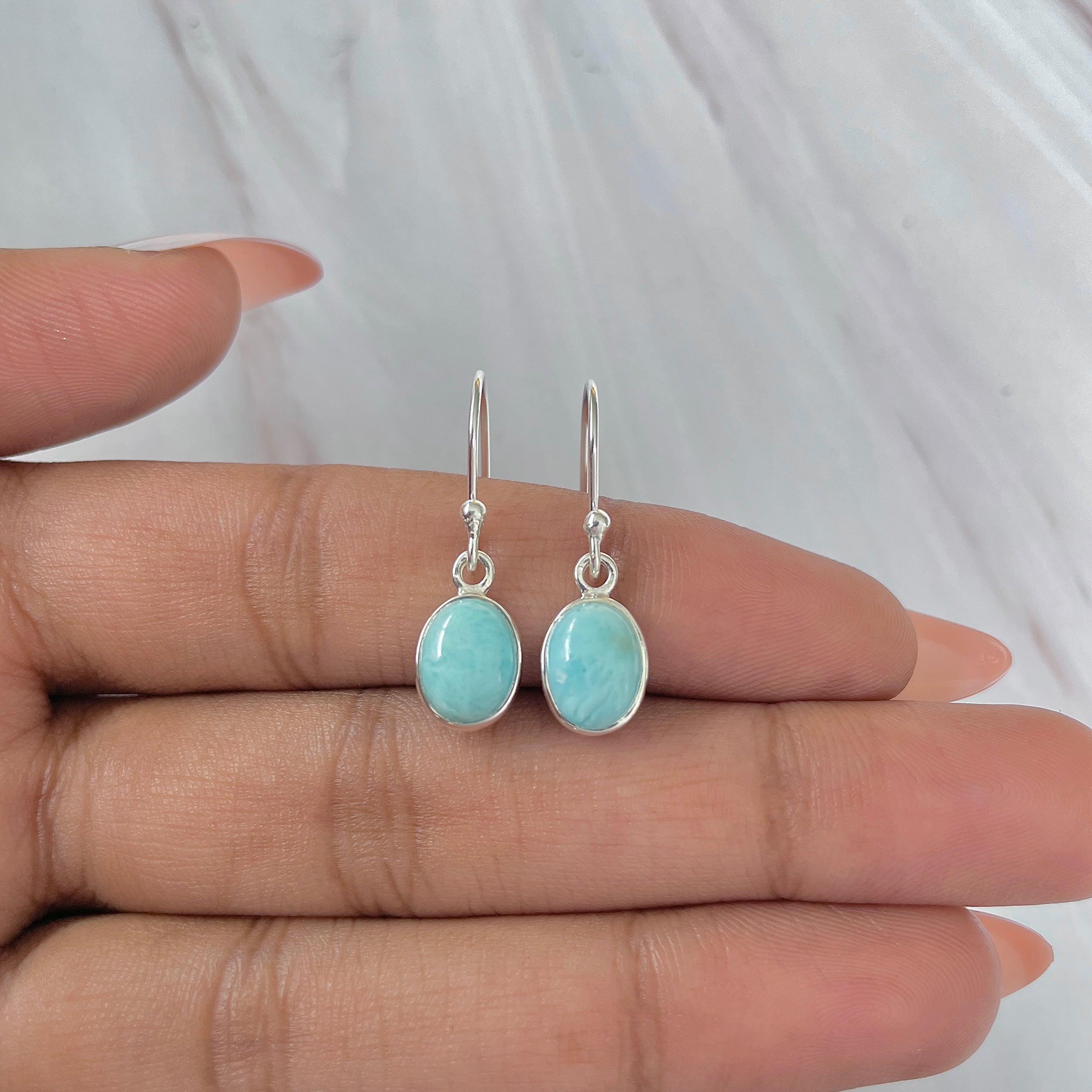 Larimar Earring-(LAR-E-1102.)