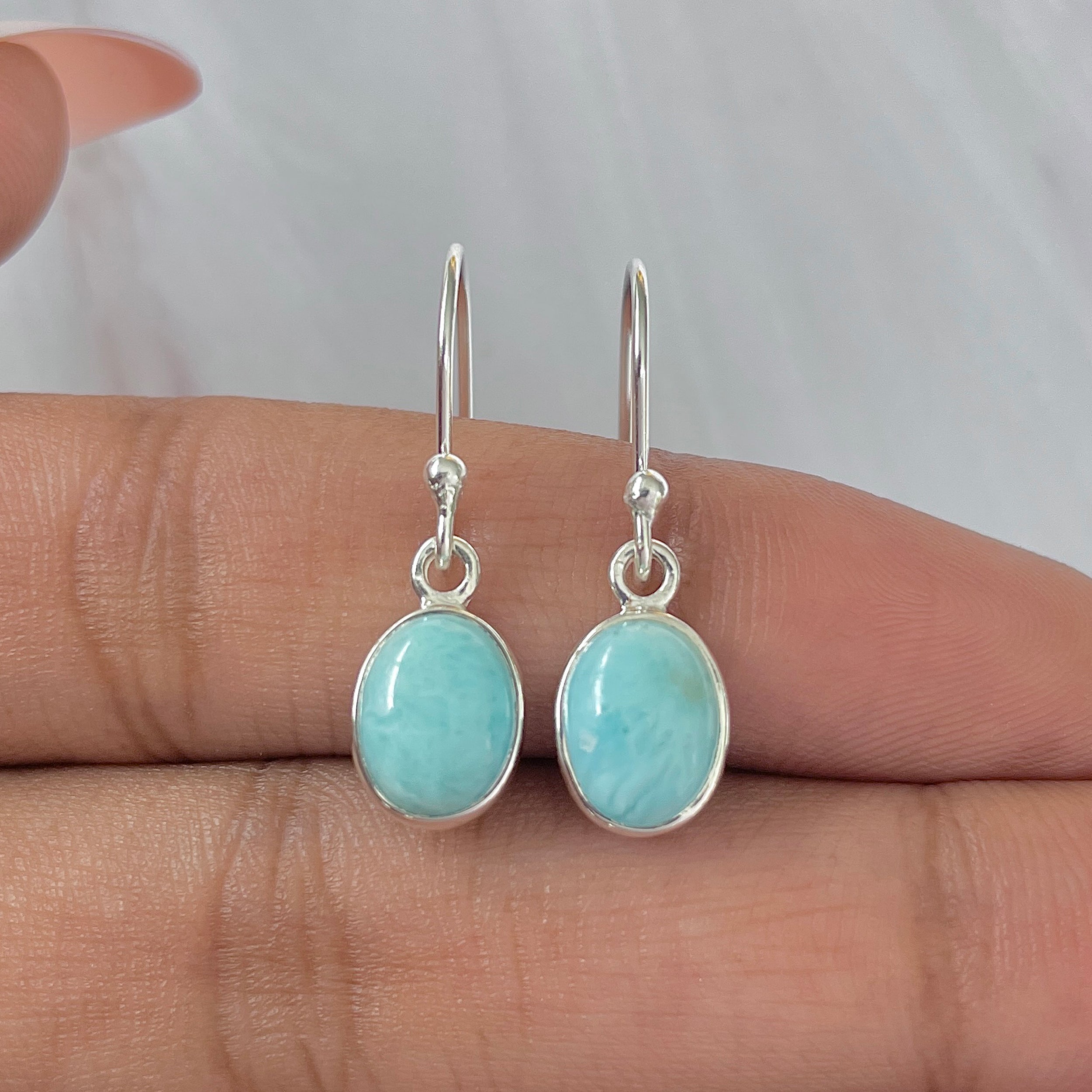 Larimar Earring-(LAR-E-1102.)