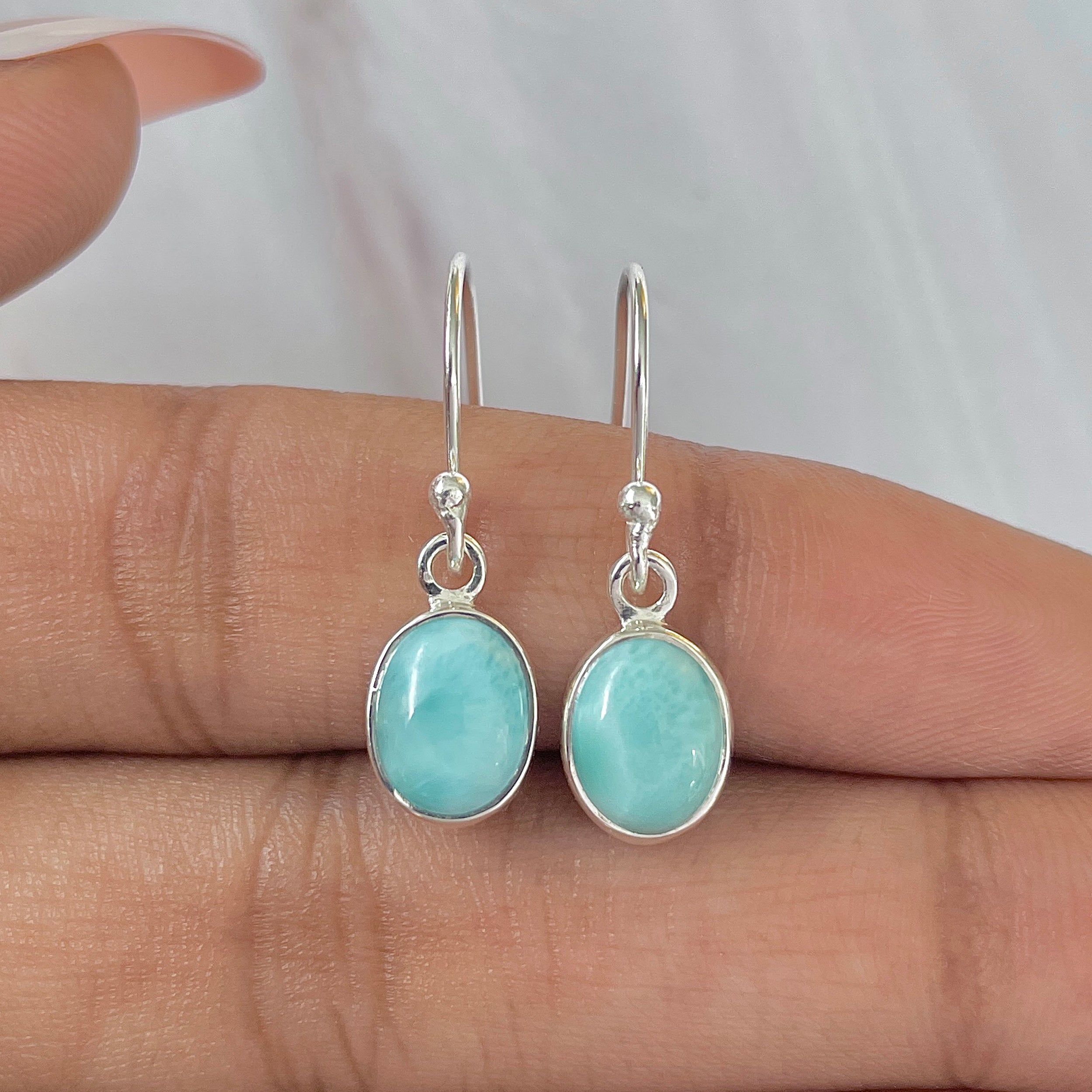 Larimar Earring-(LAR-E-1105.)