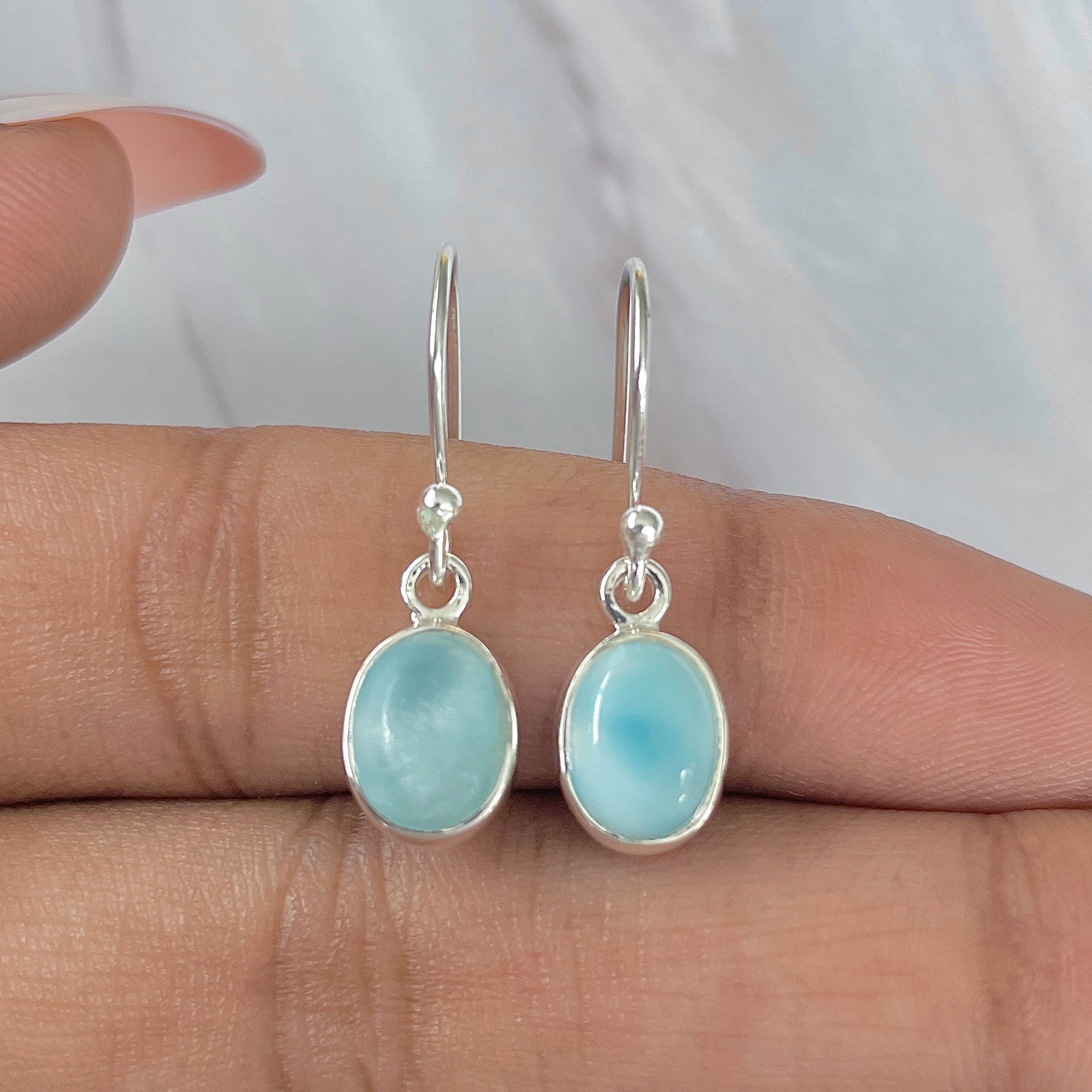 Larimar Earring-(LAR-E-1108.)