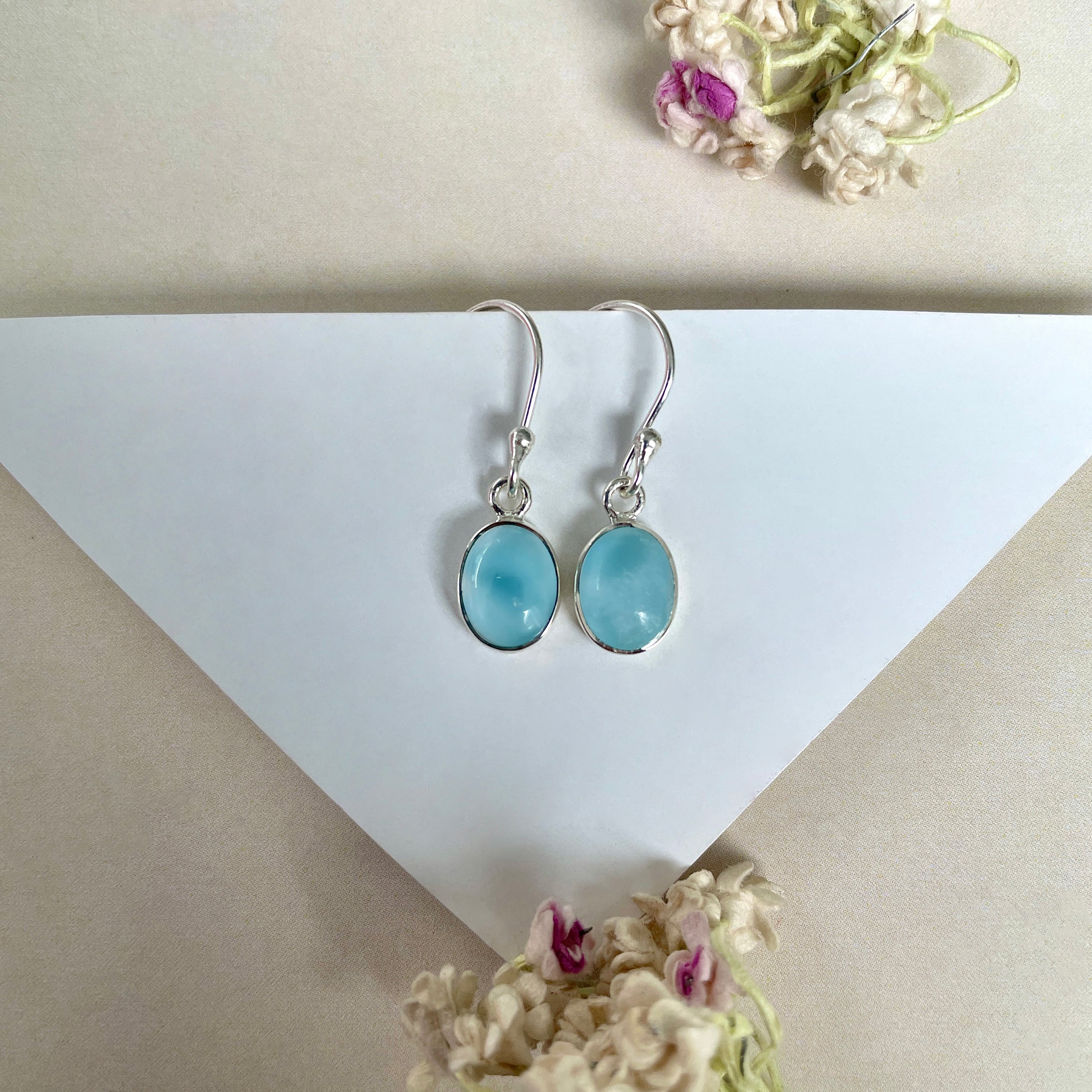 Larimar Earring-(LAR-E-1108.)