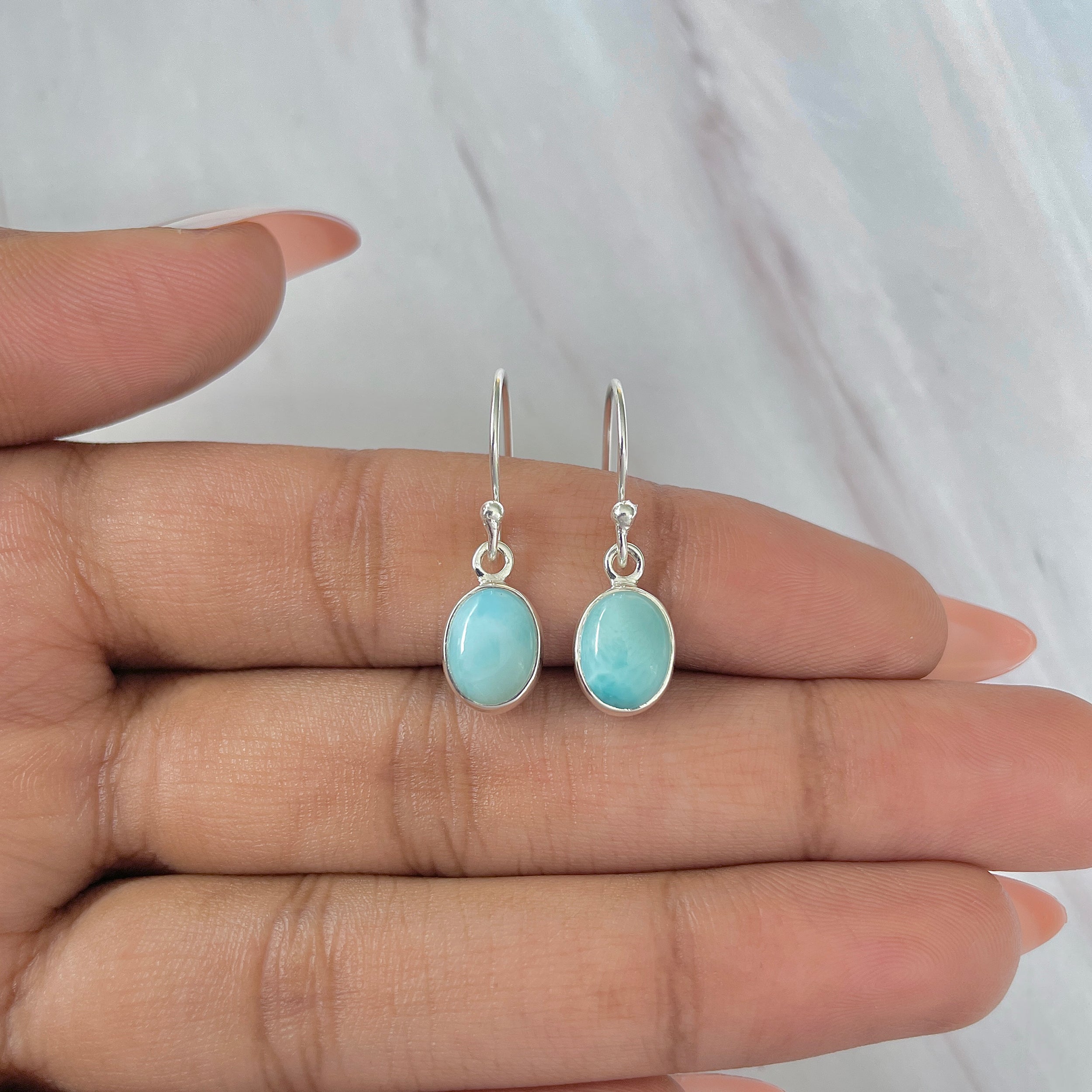 Larimar Earring-(LAR-E-1111.)