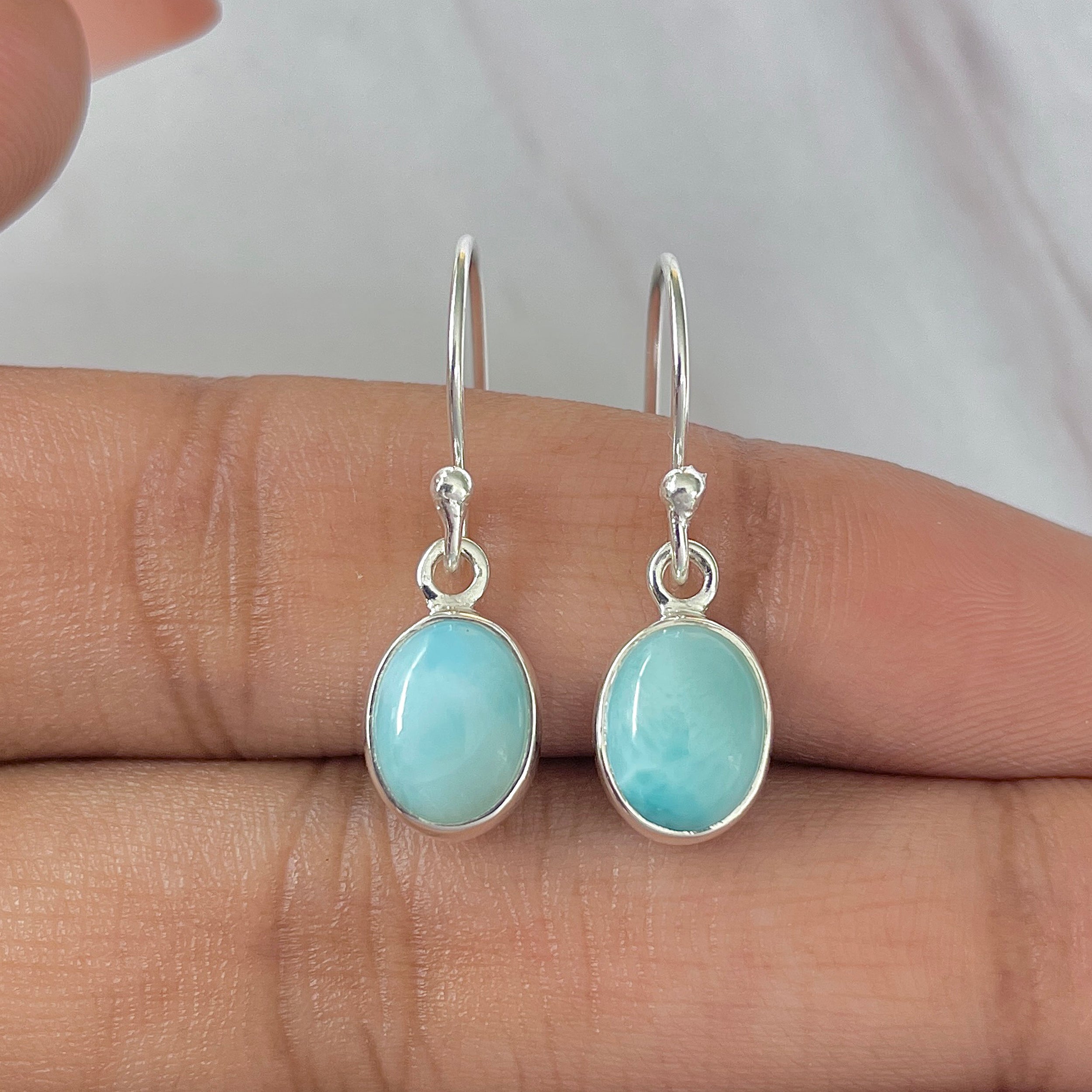 Larimar Earring-(LAR-E-1111.)
