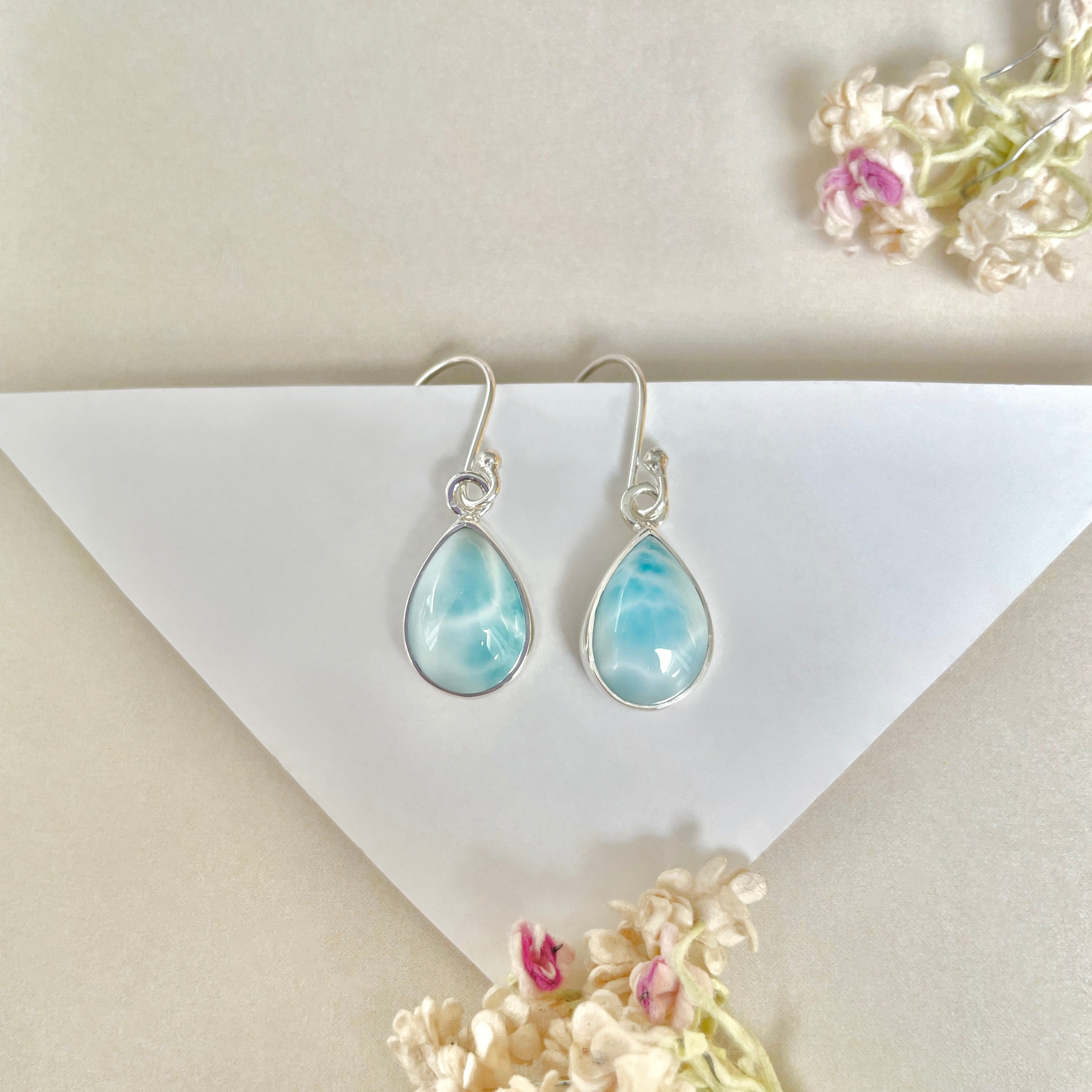 Larimar Earring-(LAR-E-1112.)