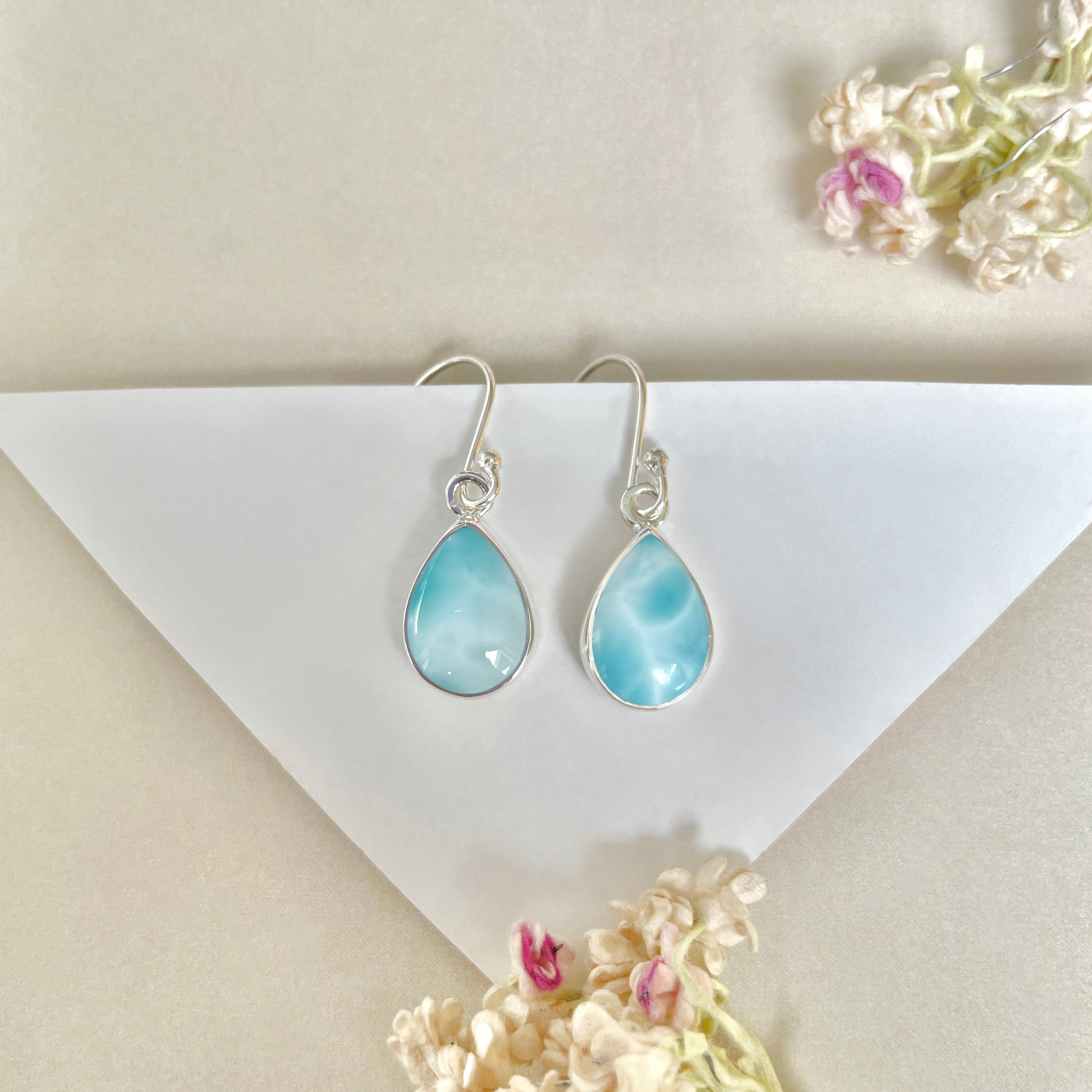 Larimar Earring-(LAR-E-1116.)