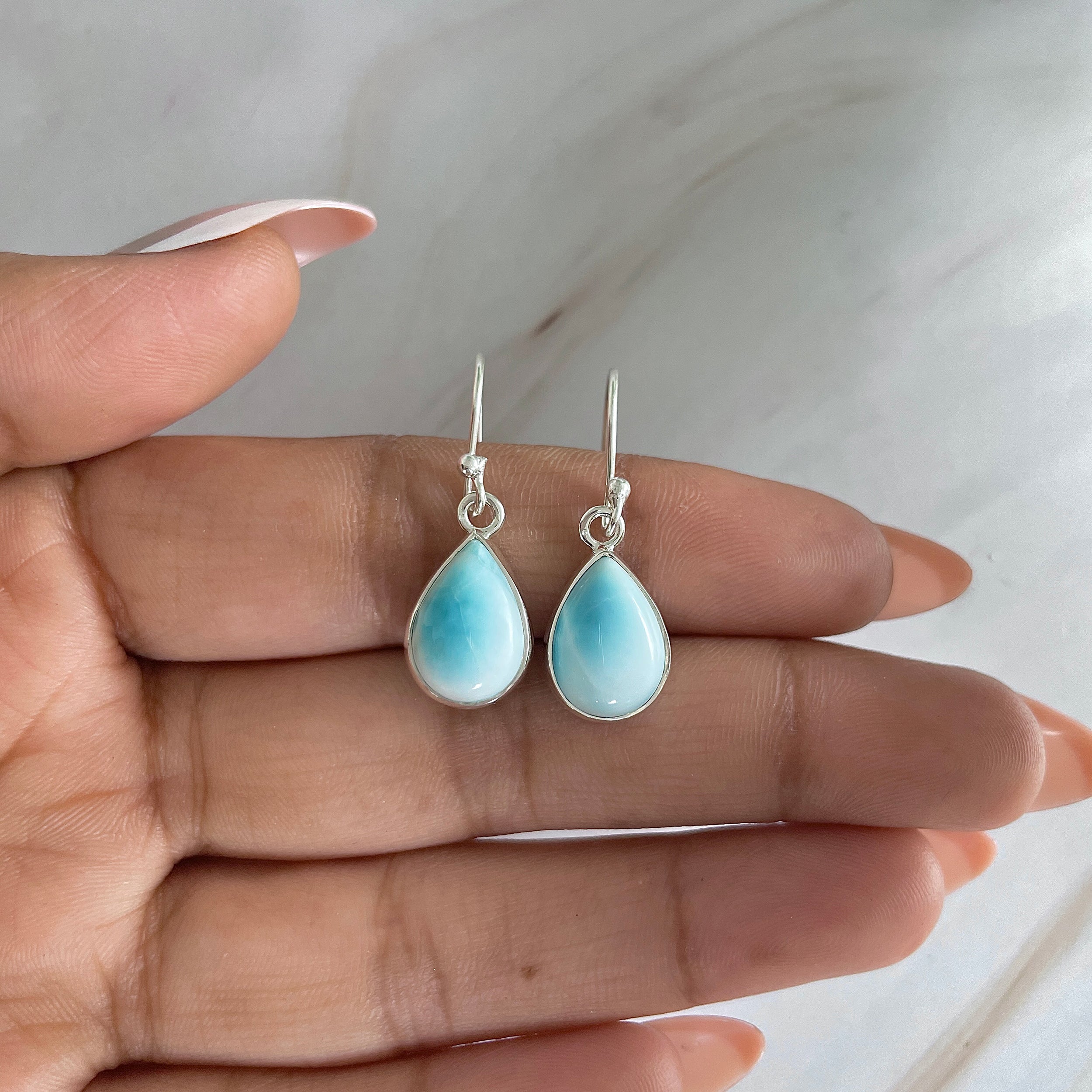 Larimar Earring-(LAR-E-1120.)