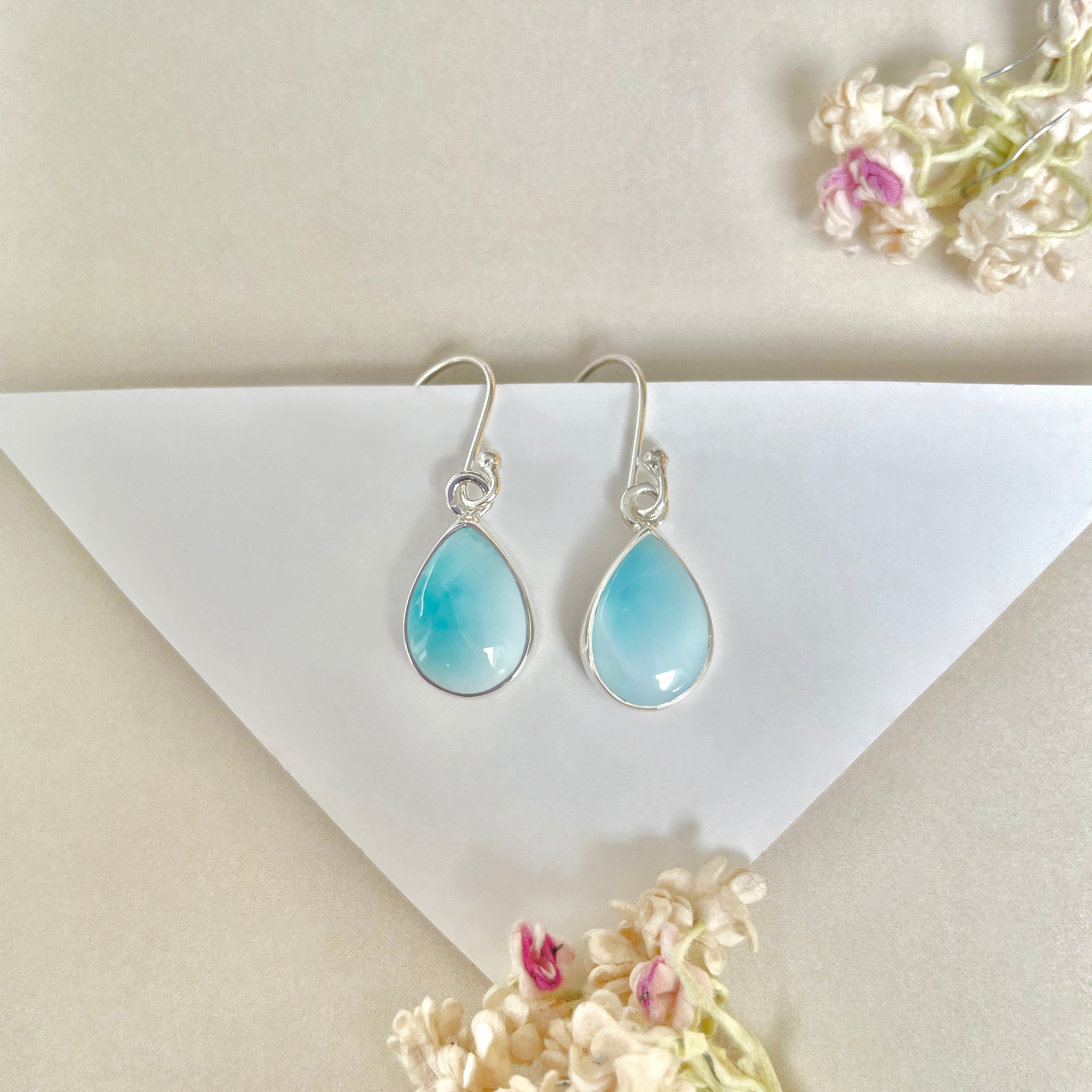 Larimar Earring-(LAR-E-1120.)