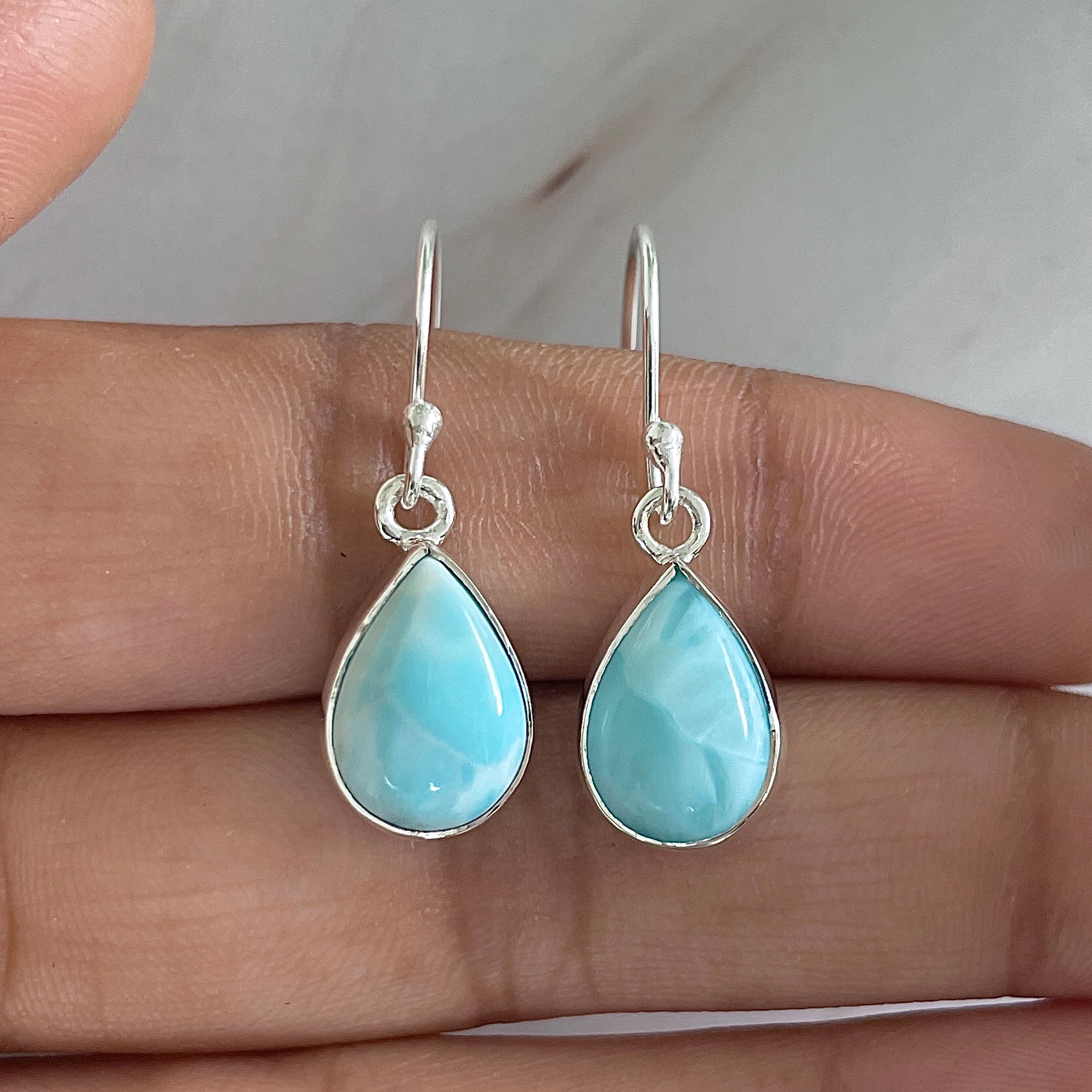 Larimar Earring-(LAR-E-1127.)