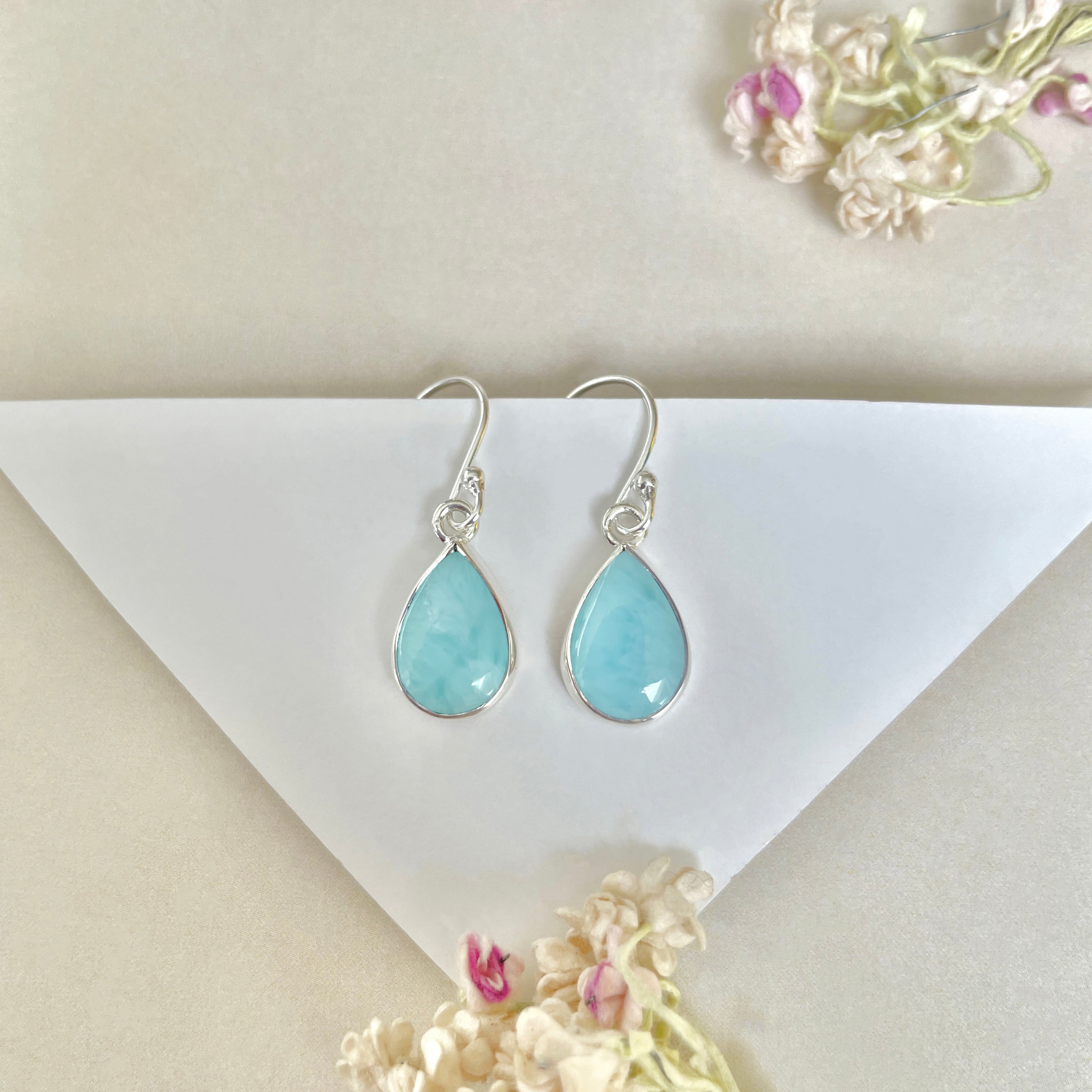 Larimar Earring-(LAR-E-1131.)