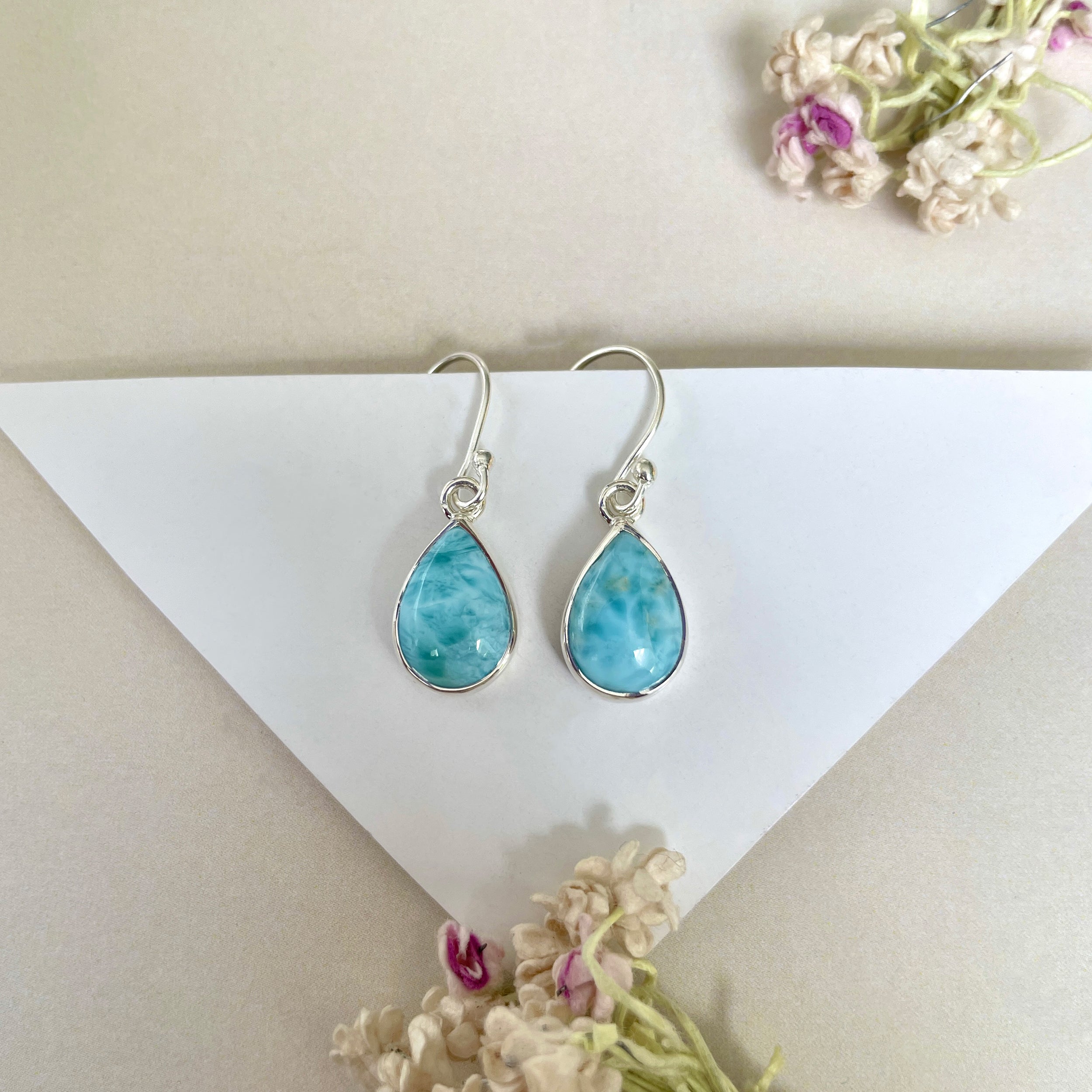 Larimar Earring-(LAR-E-1132.)